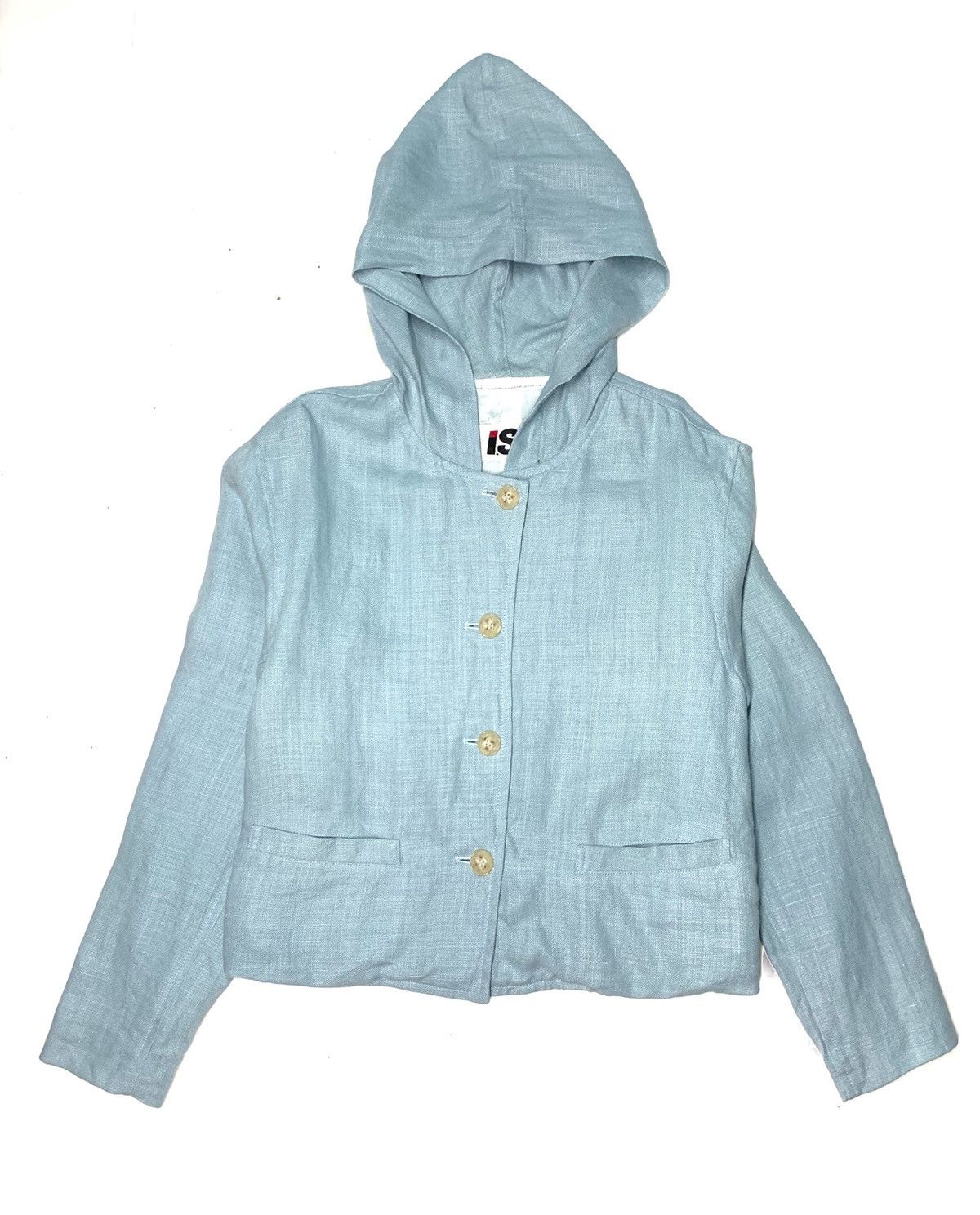Issey Miyake × Japanese Brand × Tsumori Chisato RARE ‼️ Issey Miyake I.S Sport Cropped Vintage Linen Jacket Size US S / EU 44-46 / 1 - 2 Thumbnail