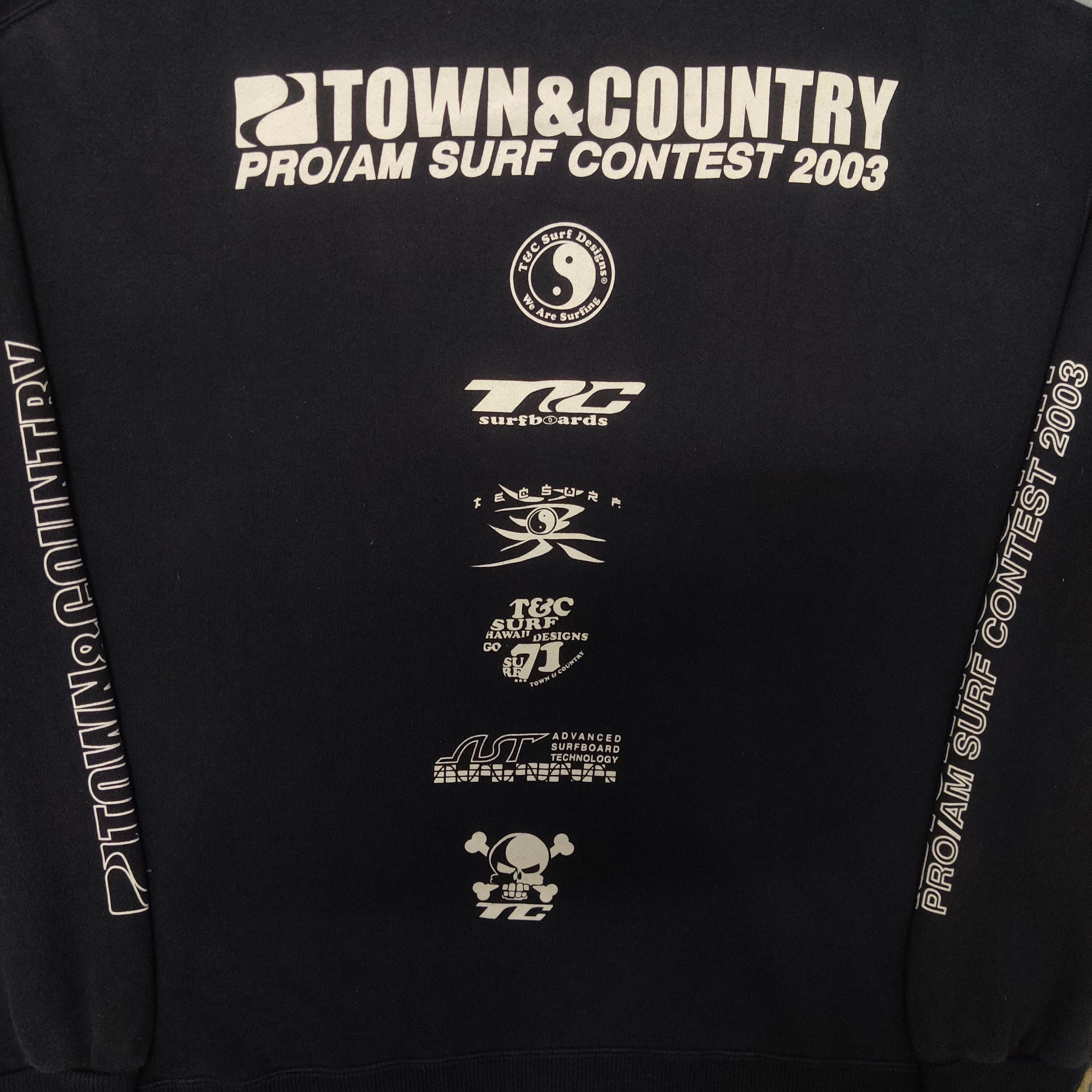 Japanese Brand Vintage Town&Country Pro/Am Surf Contest 2003 Sweatshirt Size US L / EU 52-54 / 3 - 2 Thumbnail