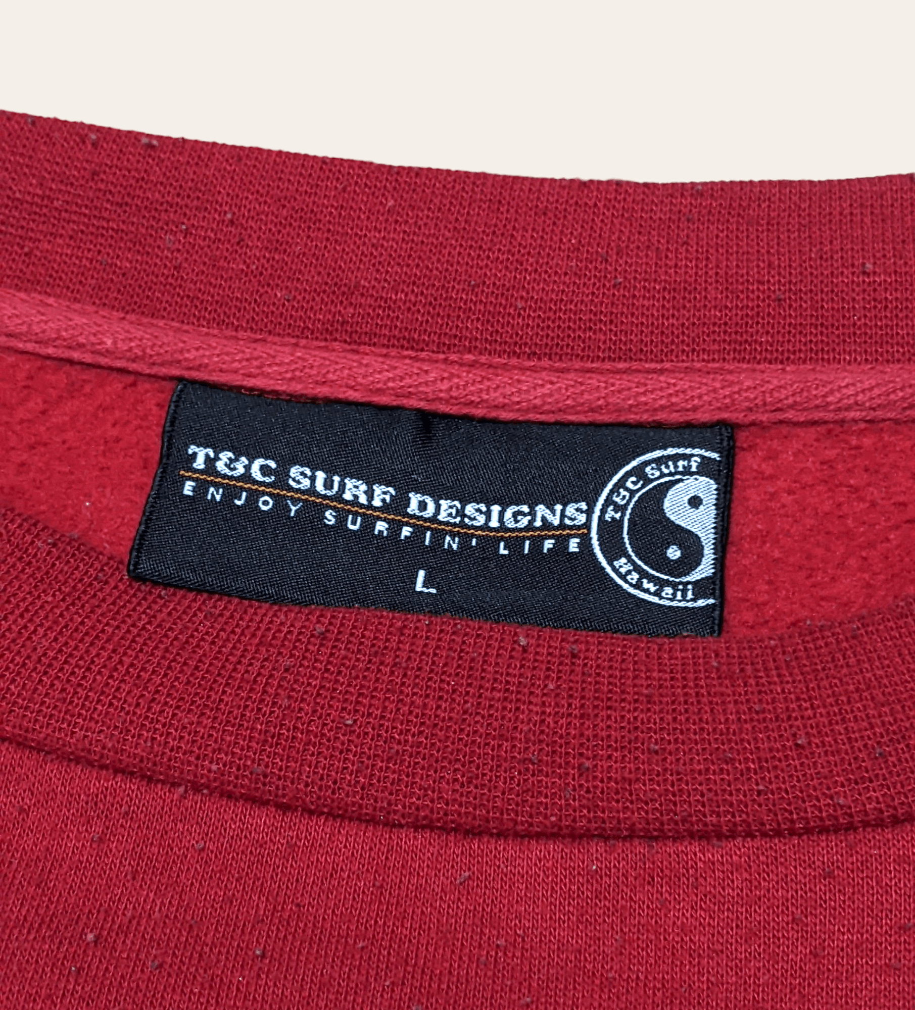 Billabong × Vintage Vintage 90s T&C Town & Country Surf Ying Yang Sweatshirt Size US L / EU 52-54 / 3 - 9 Thumbnail