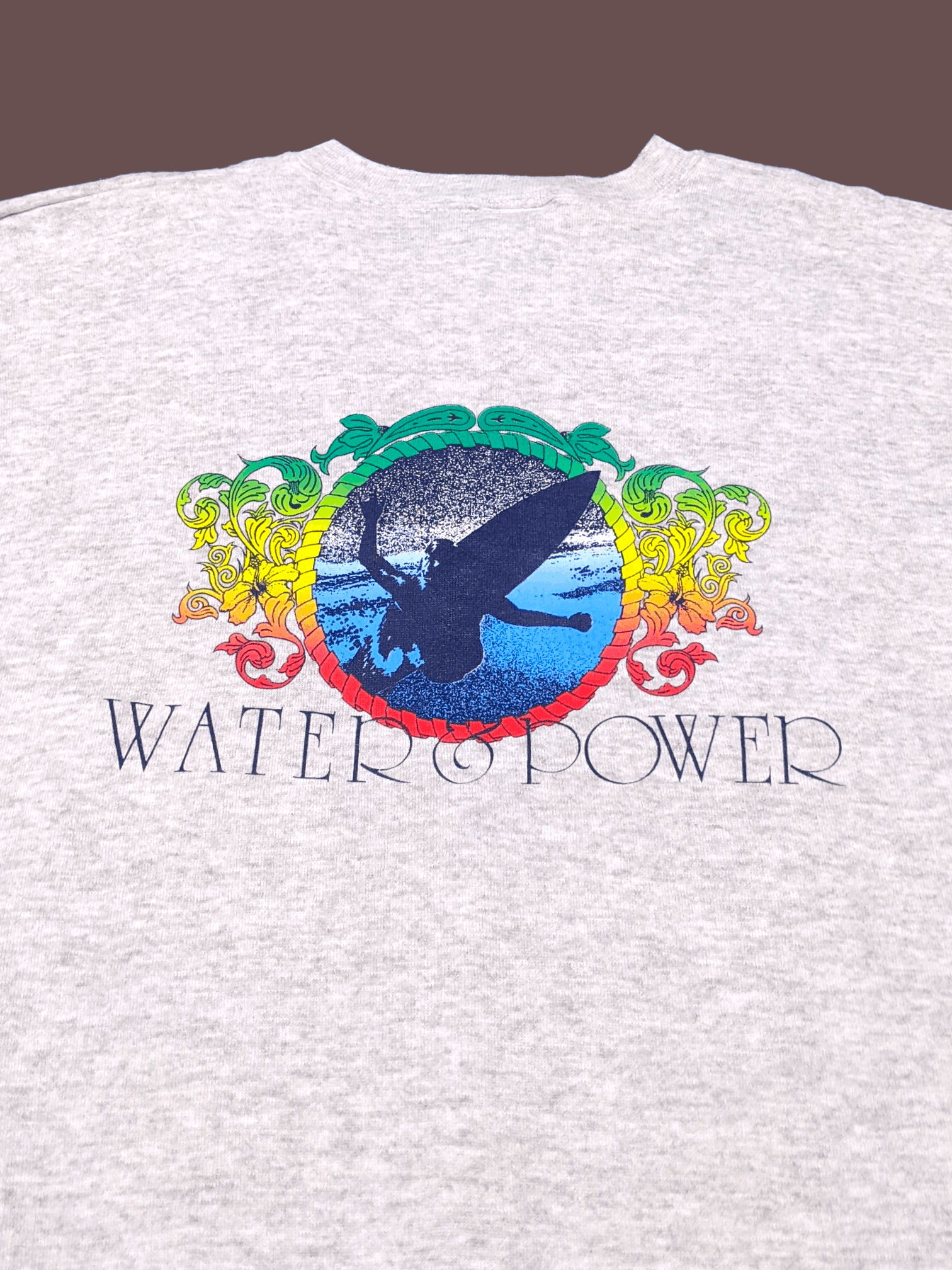 Billabong × Vintage Vintage 90s Cal Surf Surfboard Water Power Tultex Sweatshirt Size US L / EU 52-54 / 3 - 5 Thumbnail