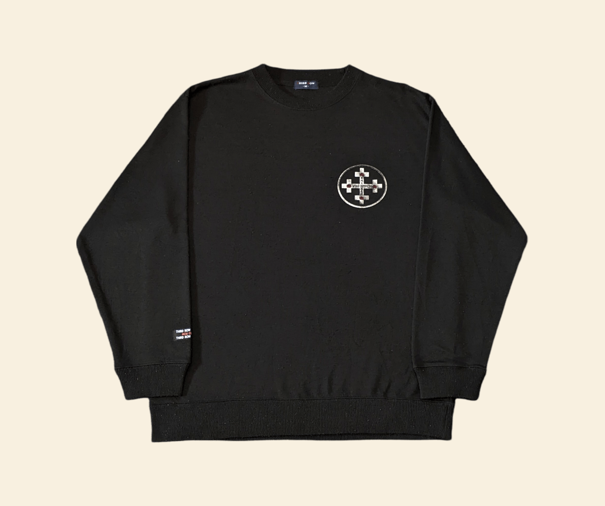 Japanese Brand × Seditionaries × Vintage Vintage 90s Third Row Dragon Cross Metal Style Sweatshirt Size US M / EU 48-50 / 2 - 2 Thumbnail