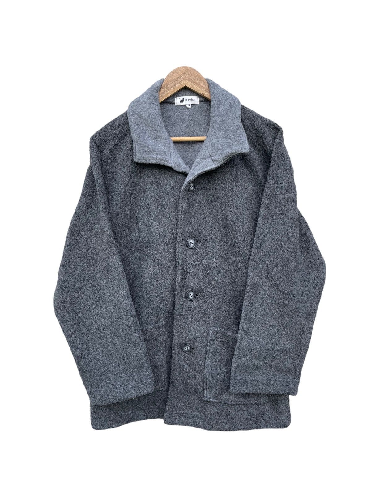 Issey Miyake × Vintage Vintage IM Product by Issey Miyake Fleece Buttoned Jacket Size US M / EU 48-50 / 2 - 2 Thumbnail