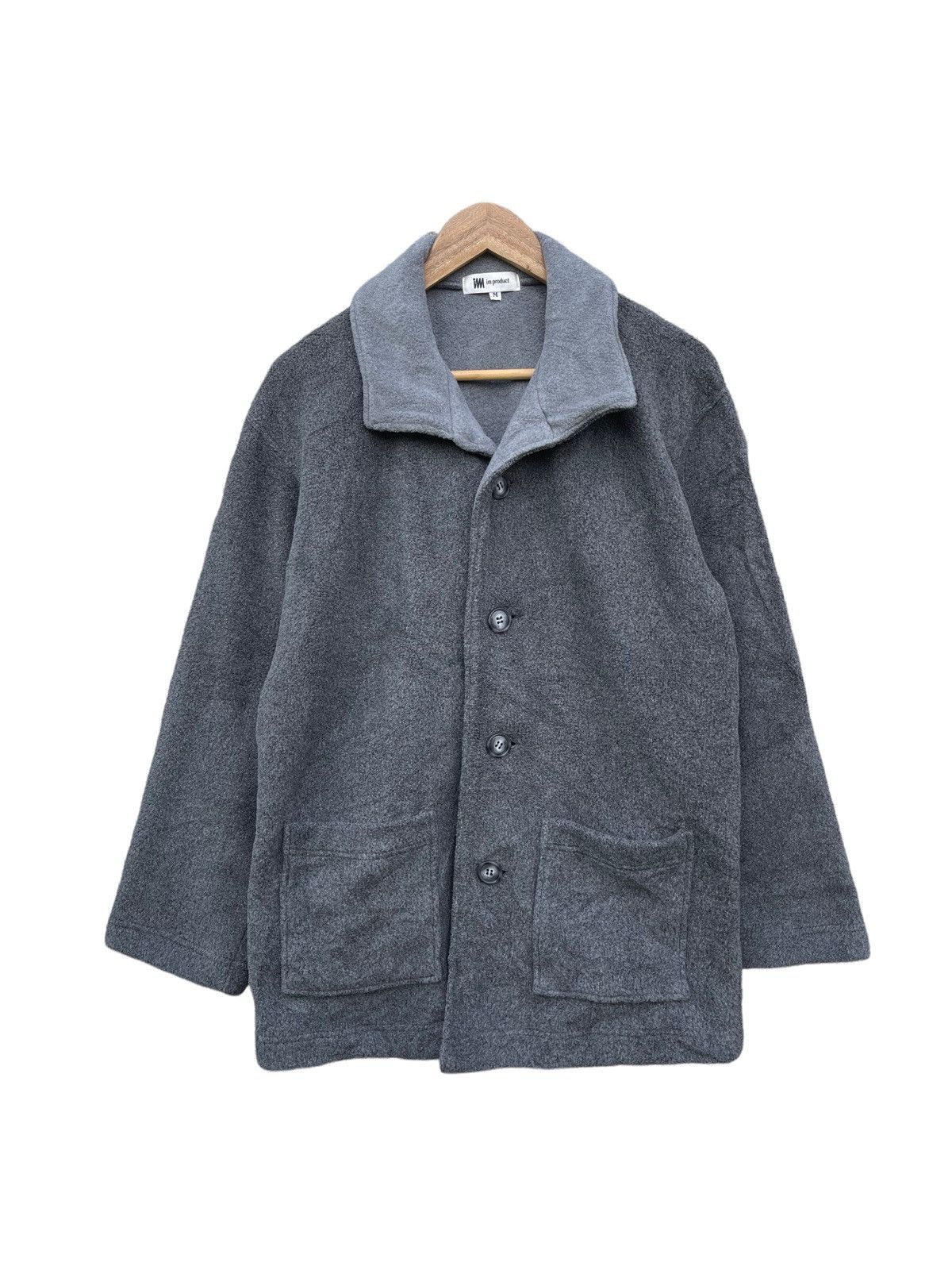 Issey Miyake × Vintage Vintage IM Product by Issey Miyake Fleece Buttoned Jacket Size US M / EU 48-50 / 2 - 1 Thumbnail