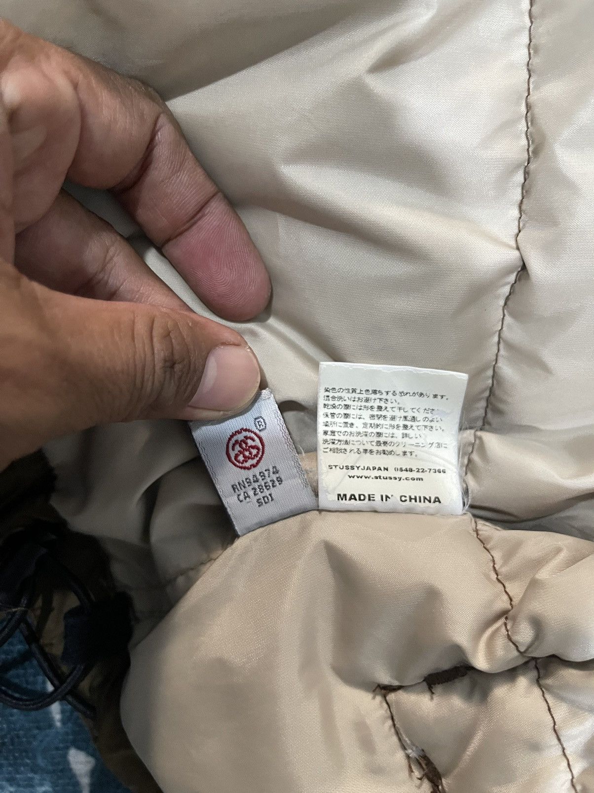 Vintage Stussy Multipocket Down Puffer Jacket ! Rare main image 4
