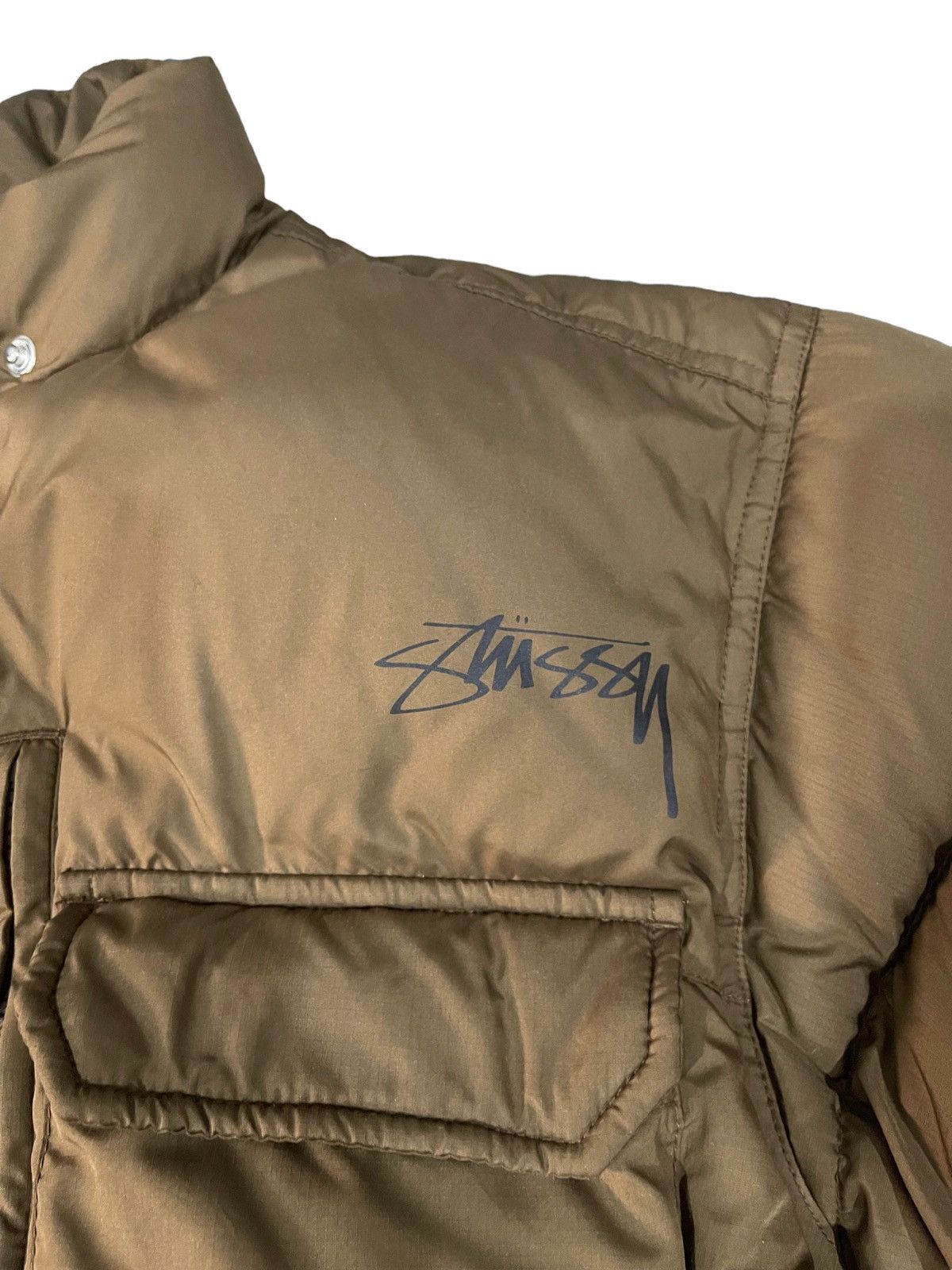 Vintage Stussy Multipocket Down Puffer Jacket ! Rare main image 12