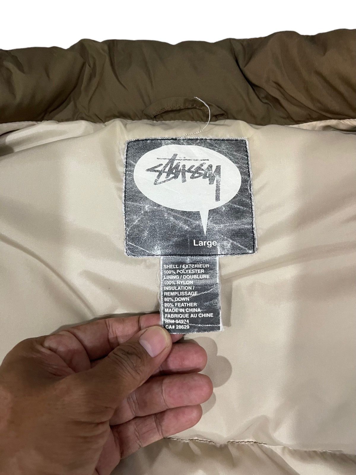 Vintage Stussy Multipocket Down Puffer Jacket ! Rare main image 0