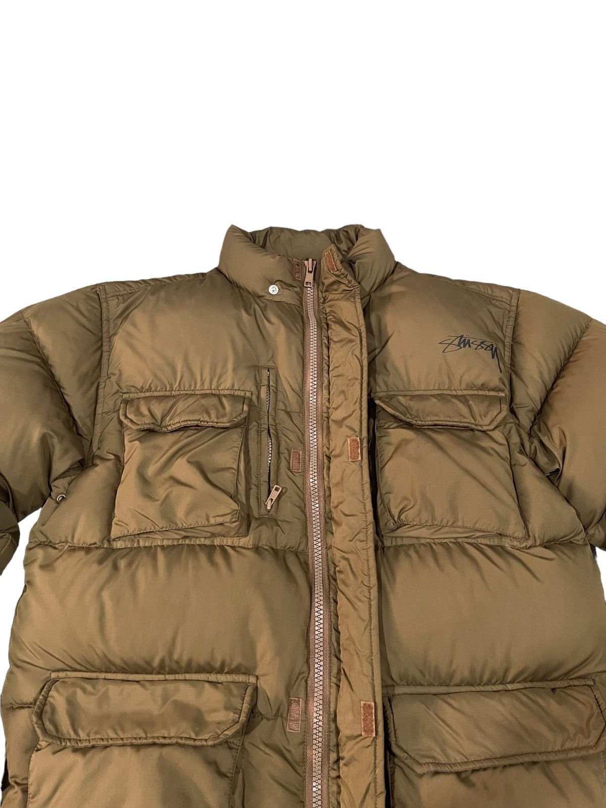 Vintage Stussy Multipocket Down Puffer Jacket ! Rare main image 9