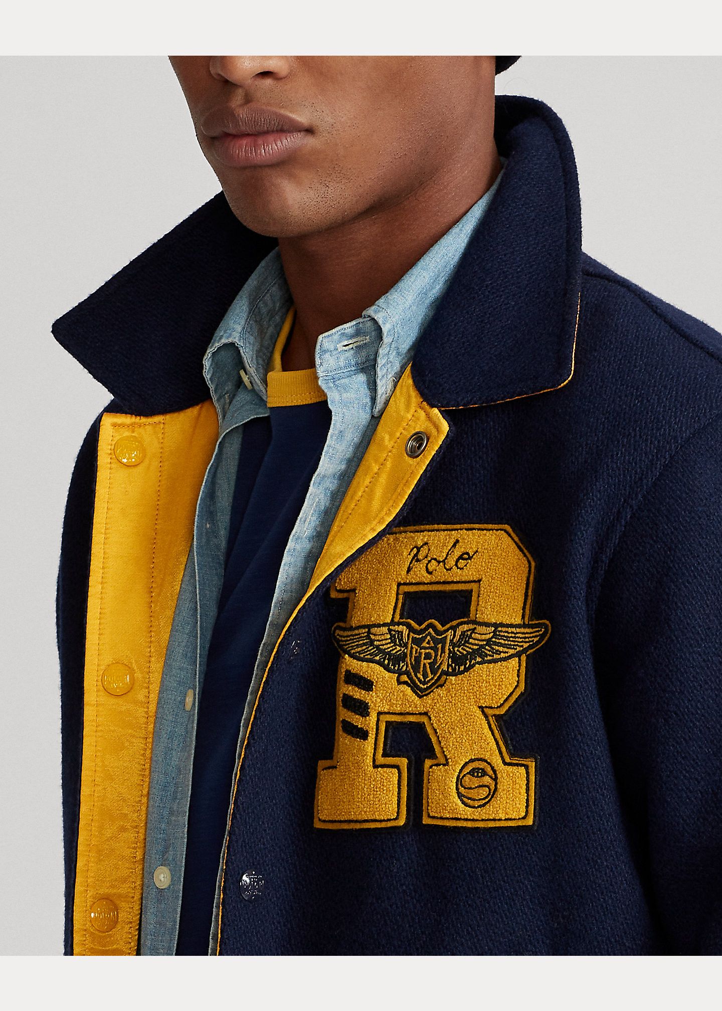 Polo Ralph Lauren Polo Ralph Lauren Reversible Letterman Jacket Size XXLARGE Size US XXL / EU 58 / 5 - 6 Thumbnail