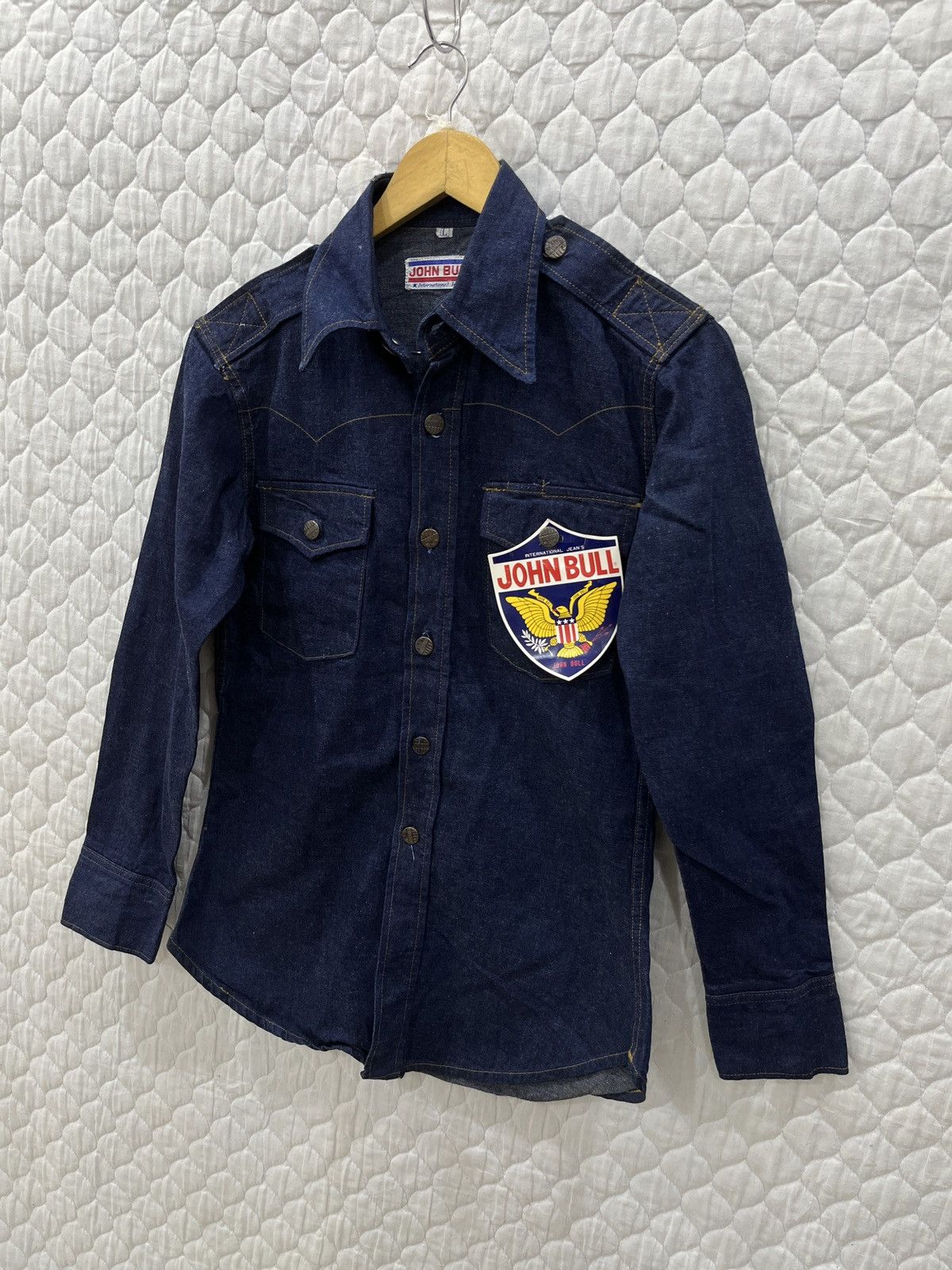 Johnbull (Mmmm). JOHN BULL DENIM JACKET SHIRT Size M / US 6-8 / IT 42-44 - 2 Thumbnail