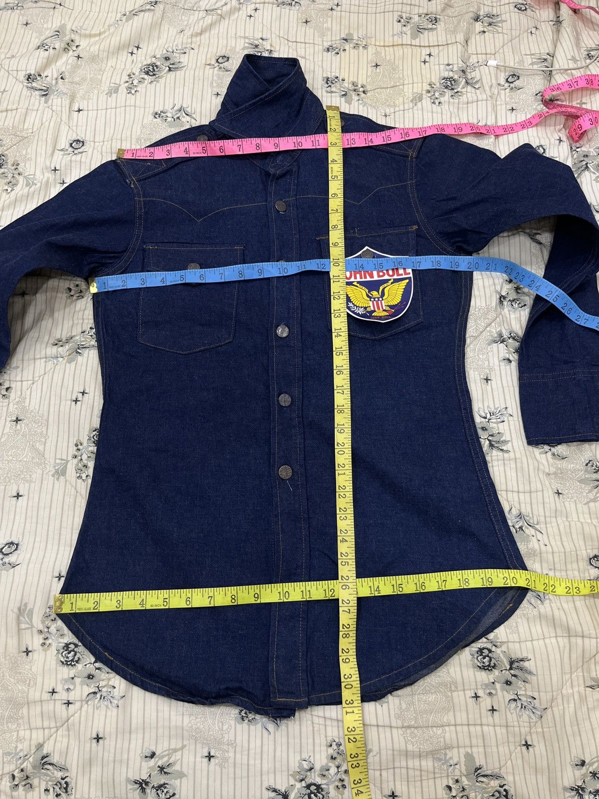 Johnbull (Mmmm). JOHN BULL DENIM JACKET SHIRT Size M / US 6-8 / IT 42-44 - 9 Thumbnail