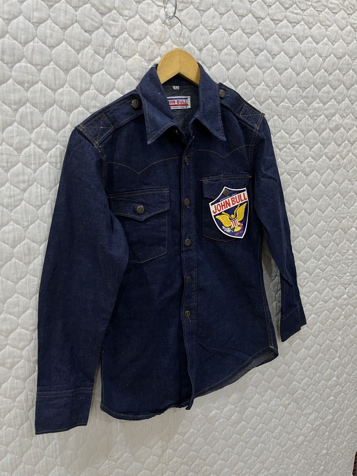 Johnbull (Mmmm). JOHN BULL DENIM JACKET SHIRT Size M / US 6-8 / IT 42-44 - 3 Thumbnail