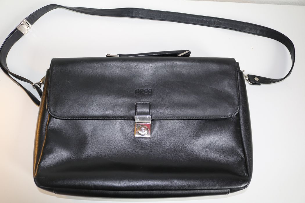 Bree BREE Leather Briefcase / Laptop Bag (no Louis, Gucci) | Grailed