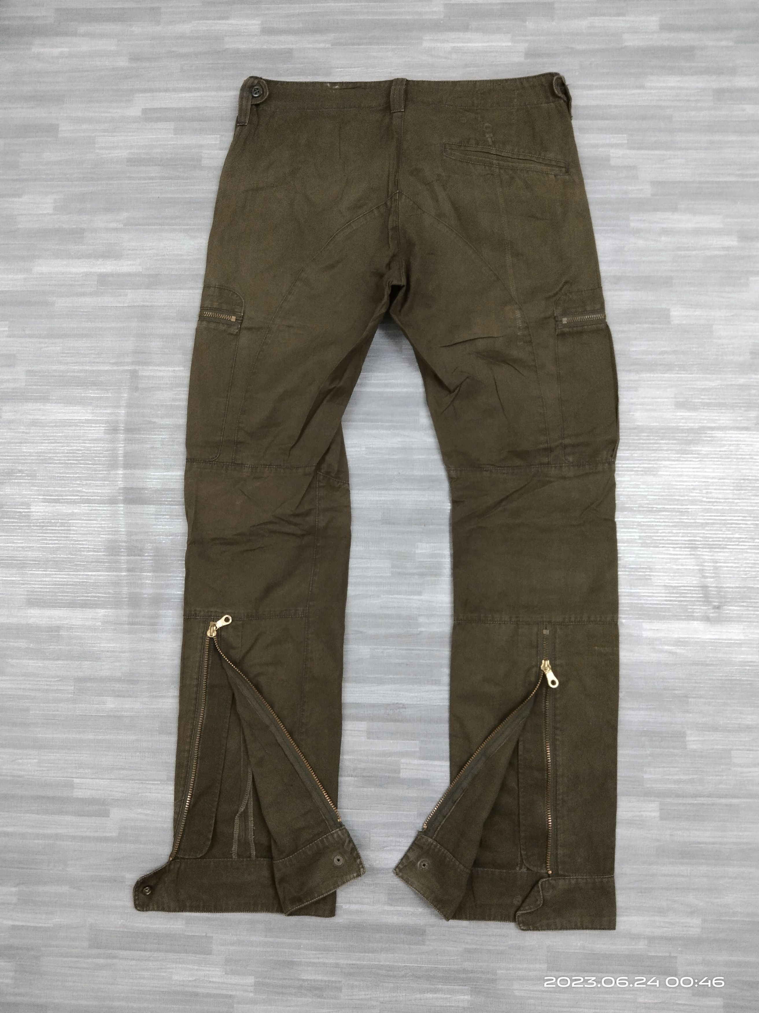 Japanese Brand FADE GREEN TACTICAL CRYSTAL BUSH CARGO PANTS Size US 31 - 3 Thumbnail