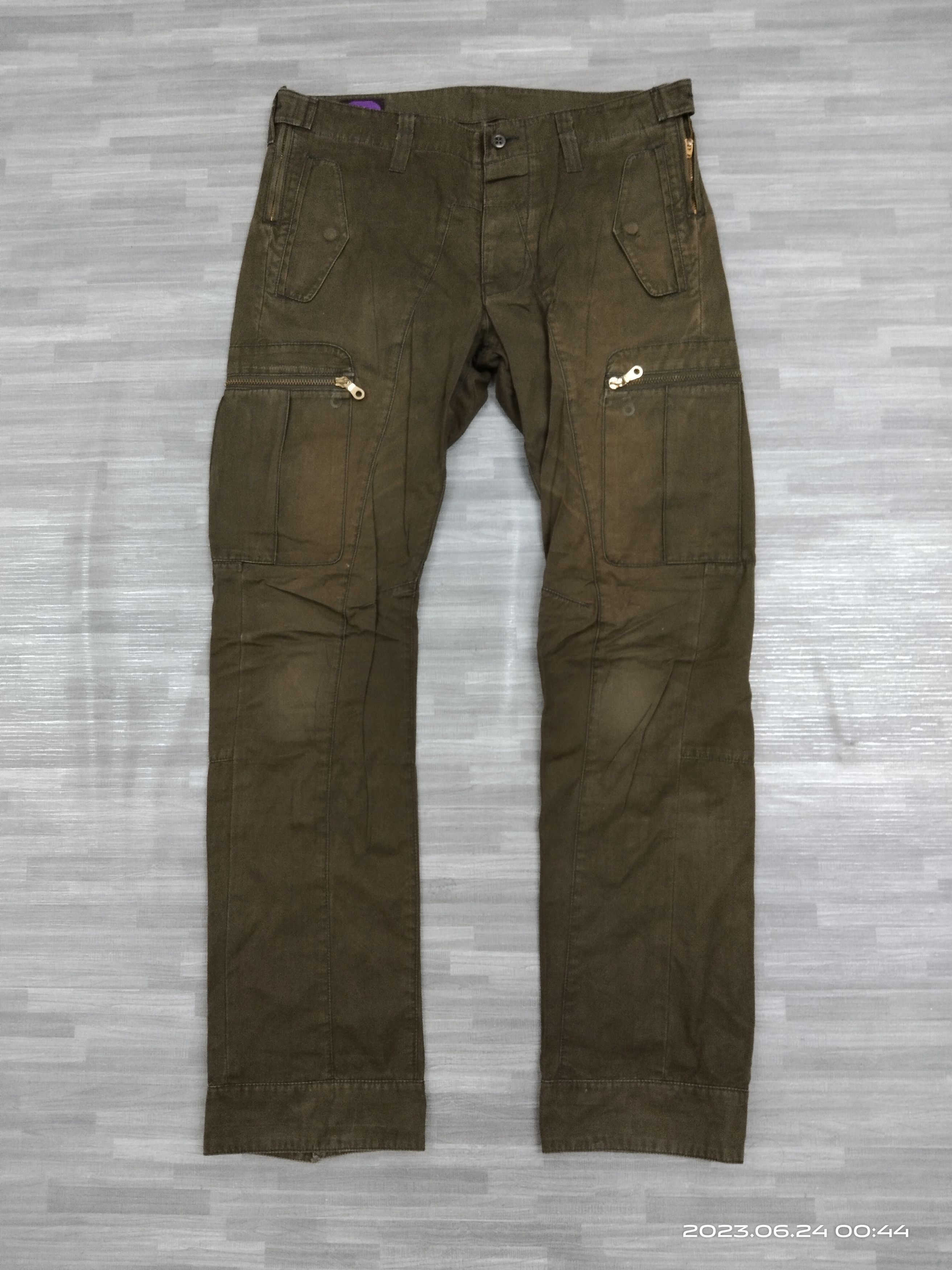 Japanese Brand FADE GREEN TACTICAL CRYSTAL BUSH CARGO PANTS Size US 31 - 2 Thumbnail