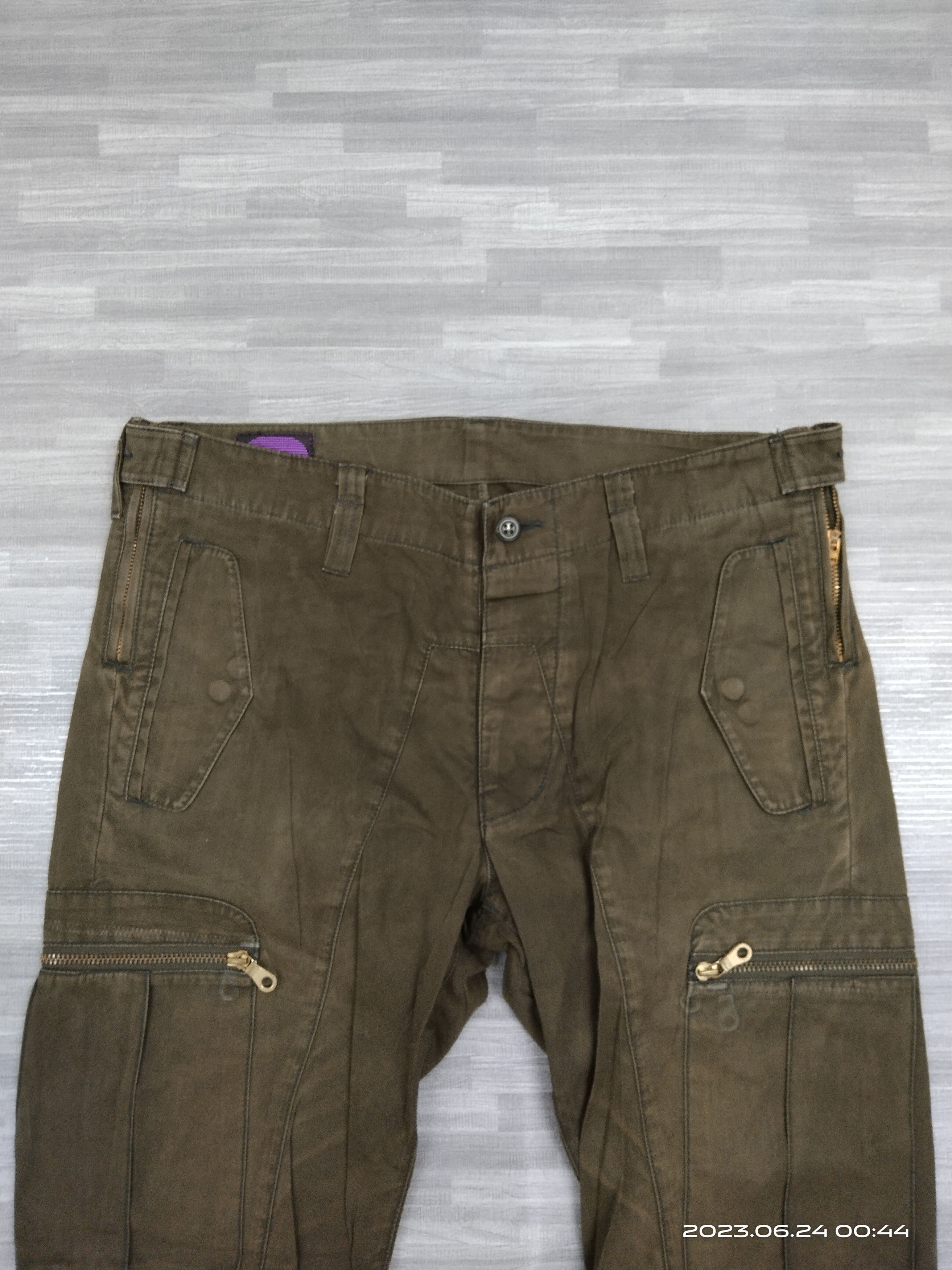Japanese Brand FADE GREEN TACTICAL CRYSTAL BUSH CARGO PANTS Size US 31 - 4 Thumbnail