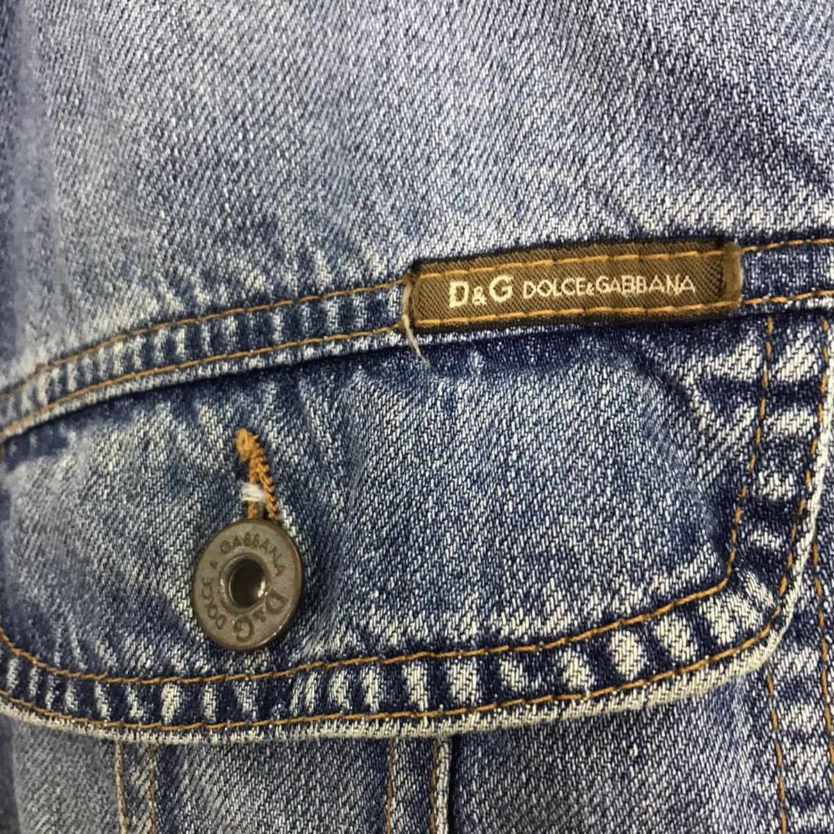 Dolce & Gabbana Dolce & Gabbana rare Denim Jacket patchwork Denim Size US L / EU 52-54 / 3 - 5 Thumbnail