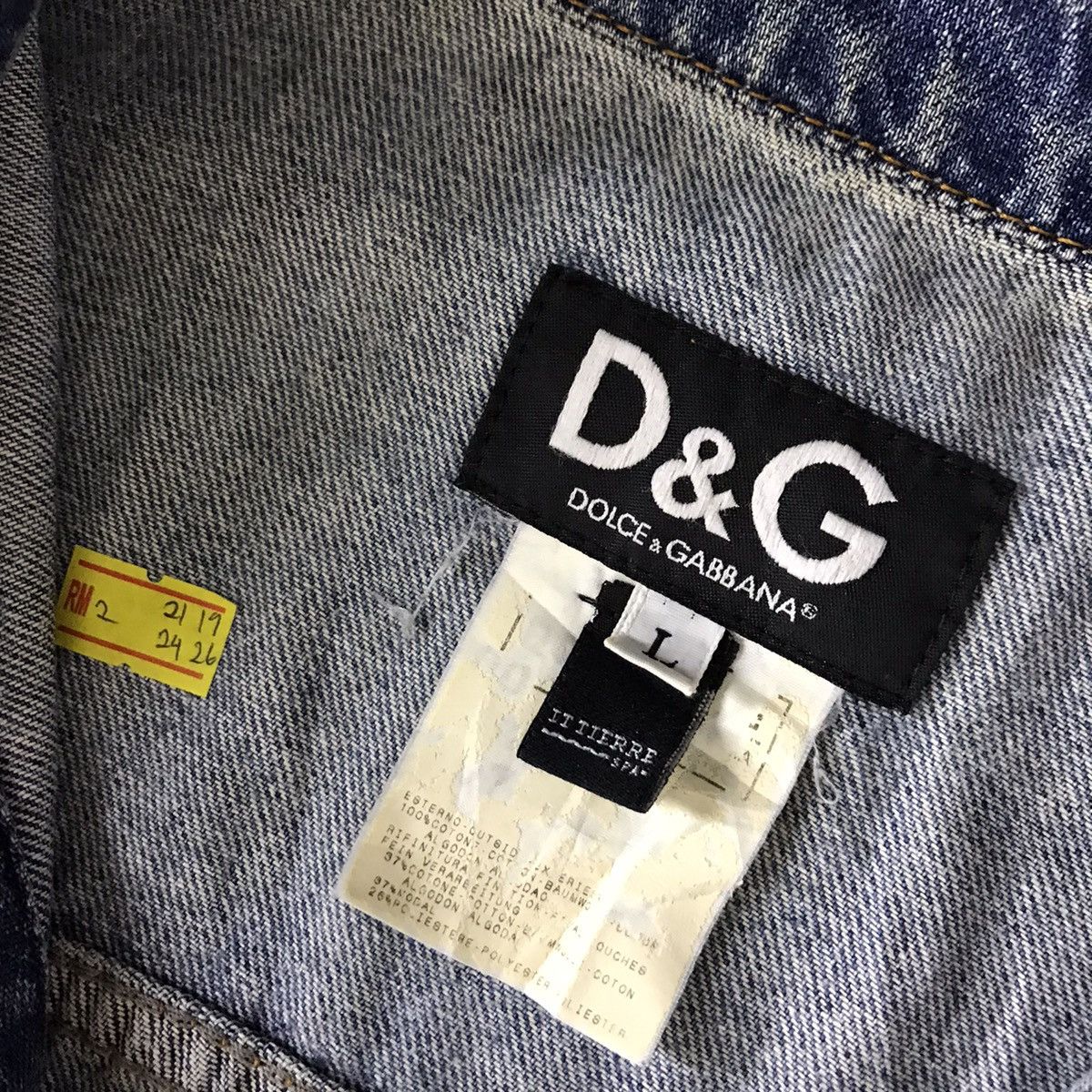 Dolce & Gabbana Dolce & Gabbana rare Denim Jacket patchwork Denim Size US L / EU 52-54 / 3 - 7 Thumbnail
