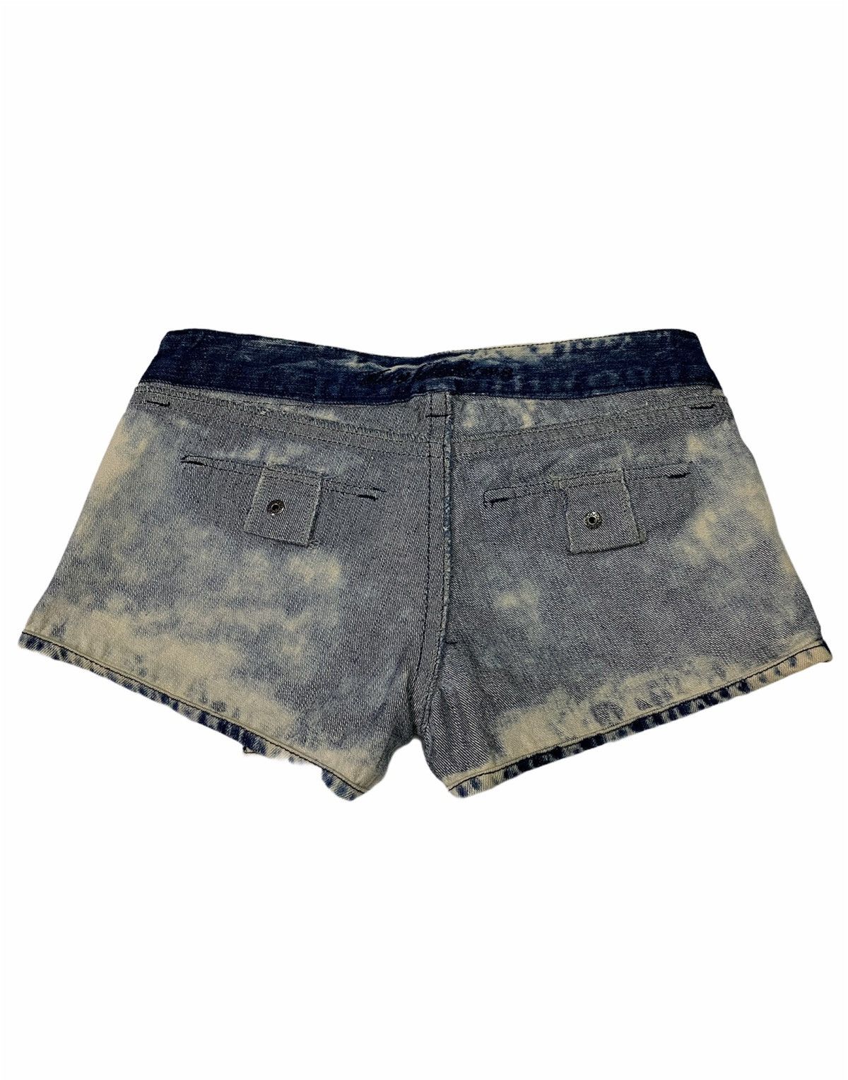 Japanese Brand Double Focus Acid Wash Short Jeans Size 29" - 4 Thumbnail