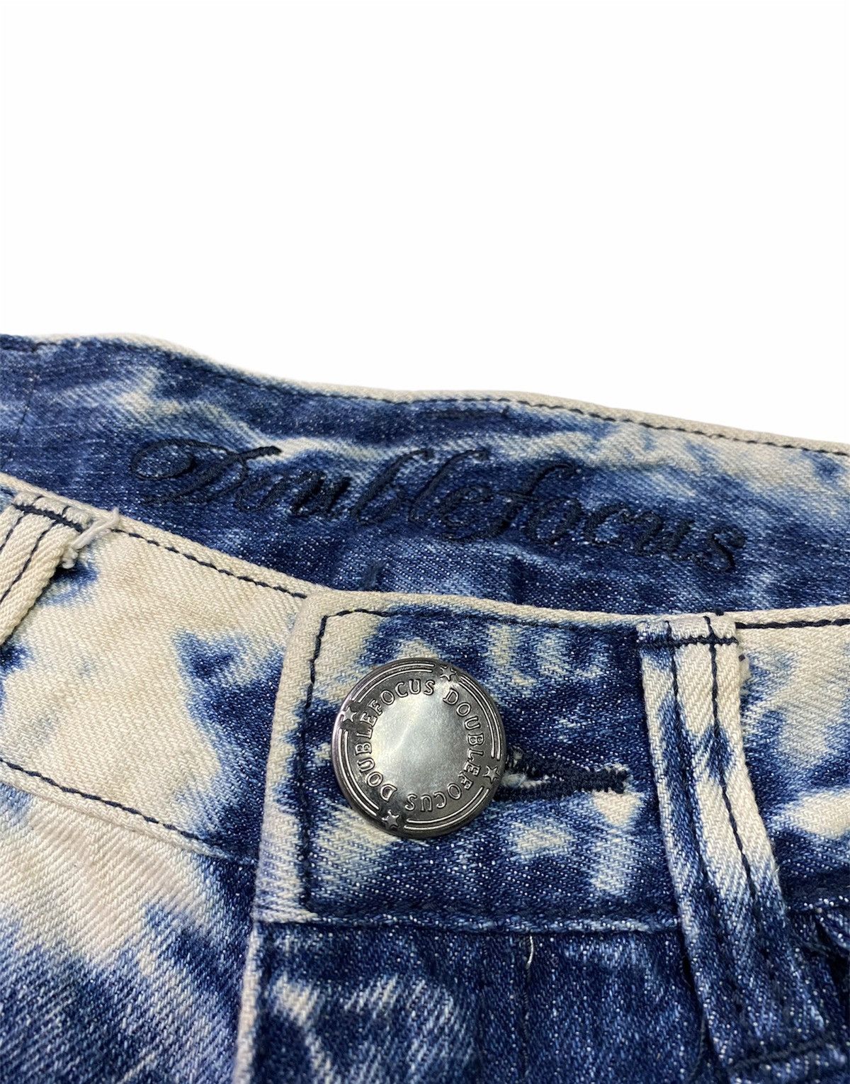 Japanese Brand Double Focus Acid Wash Short Jeans Size 29" - 7 Thumbnail