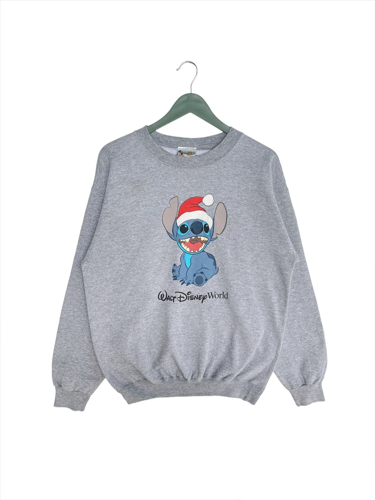 image of Disney x Movie Vintage Y2K Lilo & Stitch Sweatshirt in Grey, Men's (Size Medium)