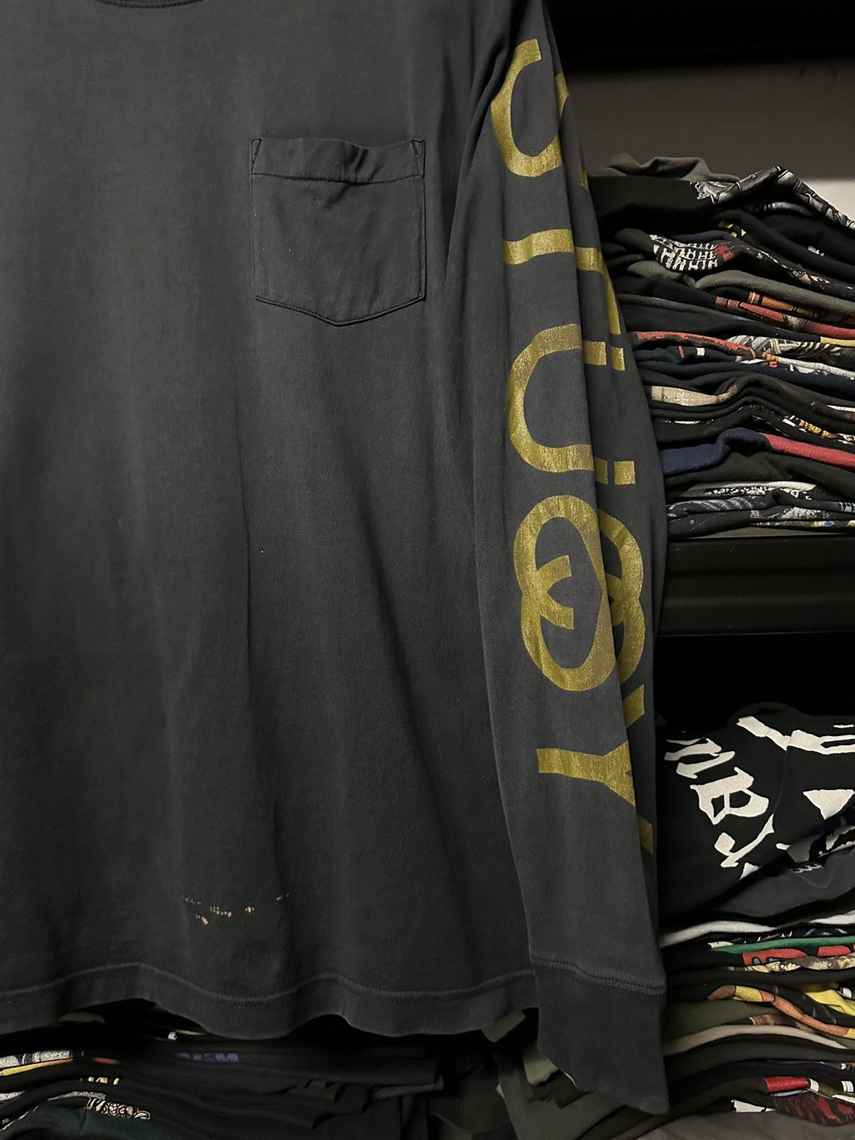 Stussy × Vintage Vintage Stussy Pocket Skateboard Faded Tee Size US L / EU 52-54 / 3 - 5 Thumbnail