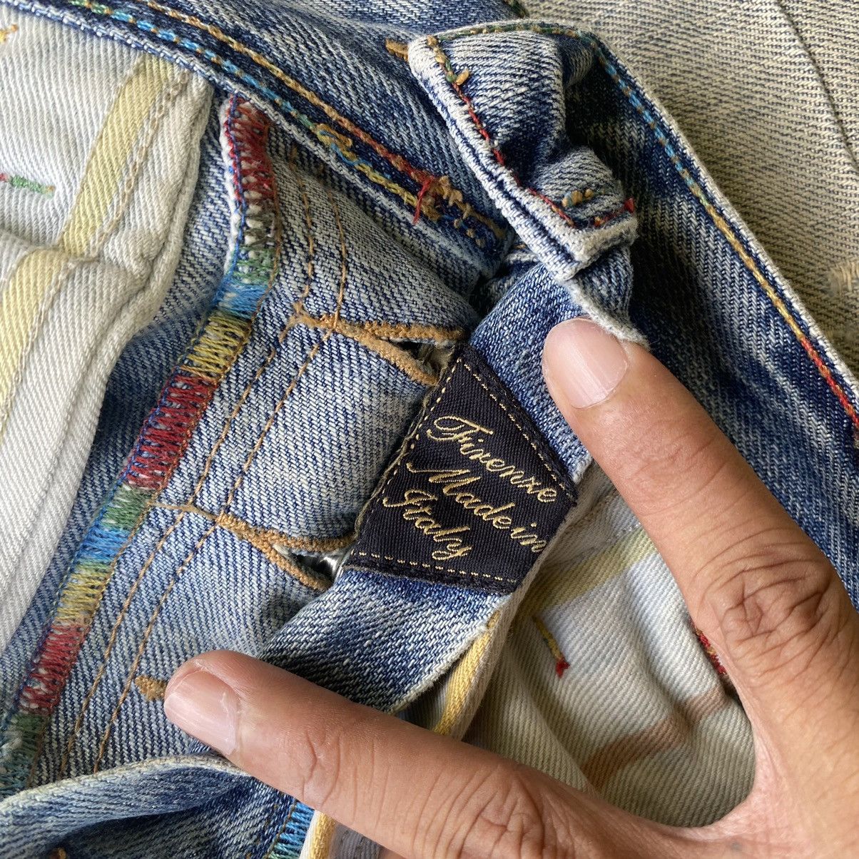 Designer × Japanese Brand × Vintage Shaft Japanese Jeans selvedge Denim Size US 33 - 15 Thumbnail