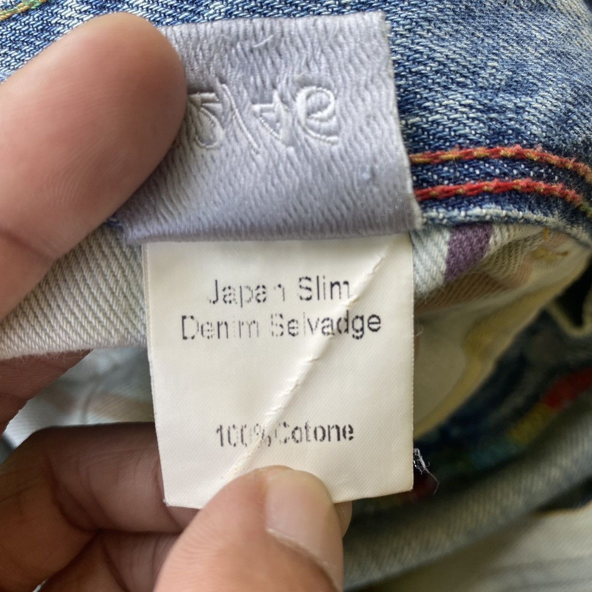 Designer × Japanese Brand × Vintage Shaft Japanese Jeans selvedge Denim Size US 33 - 11 Thumbnail