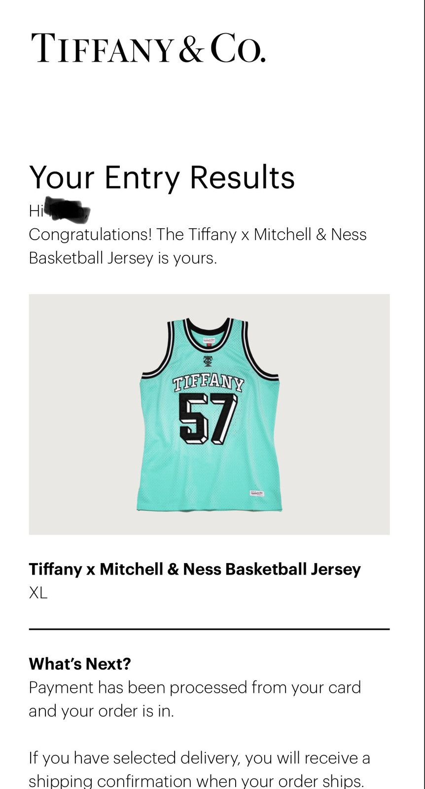 Tiffany & Co. NBA x Mitchell & Ness Basketball Jersey