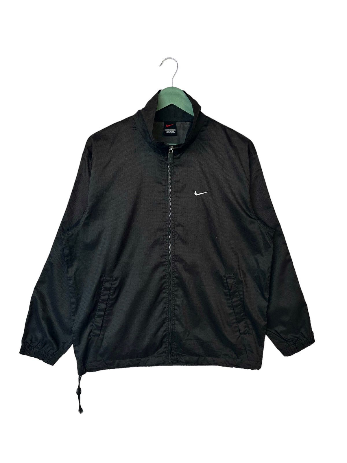 image of Nike Full Zip Windbreaker Jacket in Black, Men's (Size Small)