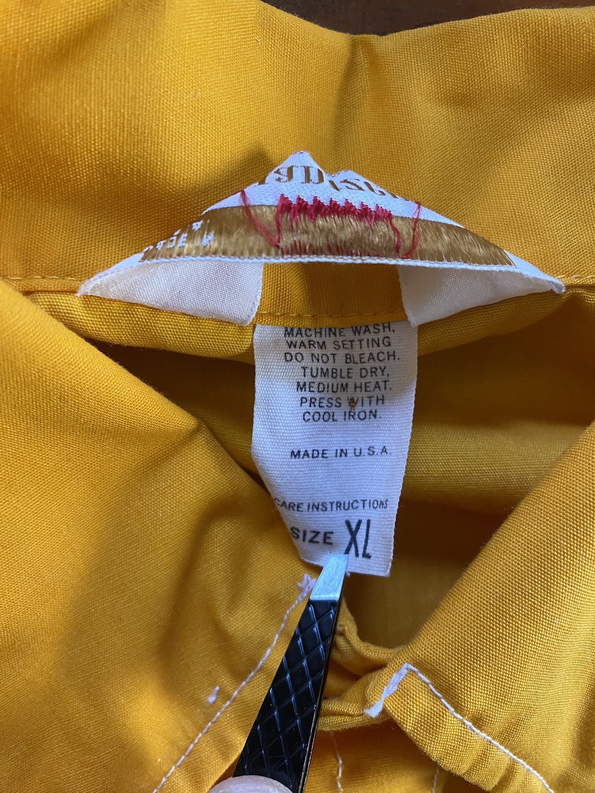 Jantzen Vintage 60’s Jantzen Mustard Mod Shirt Sleeve Button Up Size US XL / EU 56 / 4 - 9 Thumbnail