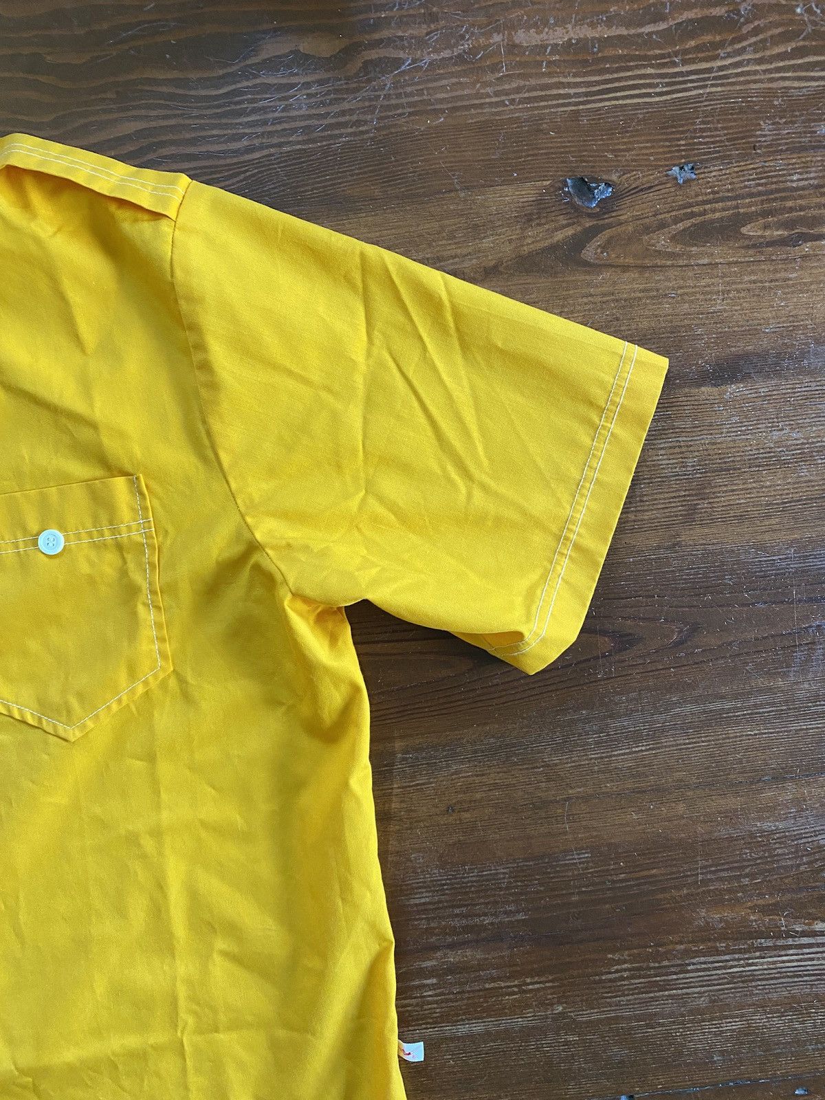 Jantzen Vintage 60’s Jantzen Mustard Mod Shirt Sleeve Button Up Size US XL / EU 56 / 4 - 5 Thumbnail