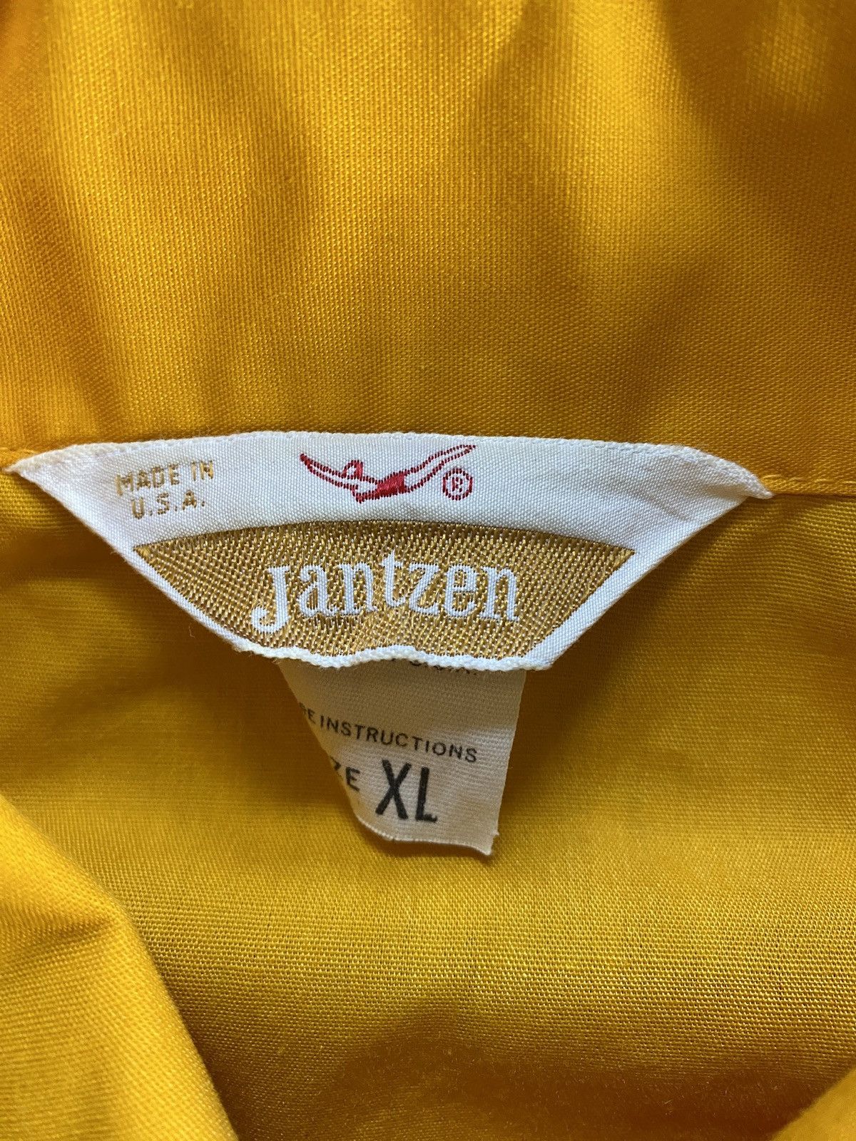 Jantzen Vintage 60’s Jantzen Mustard Mod Shirt Sleeve Button Up Size US XL / EU 56 / 4 - 8 Thumbnail