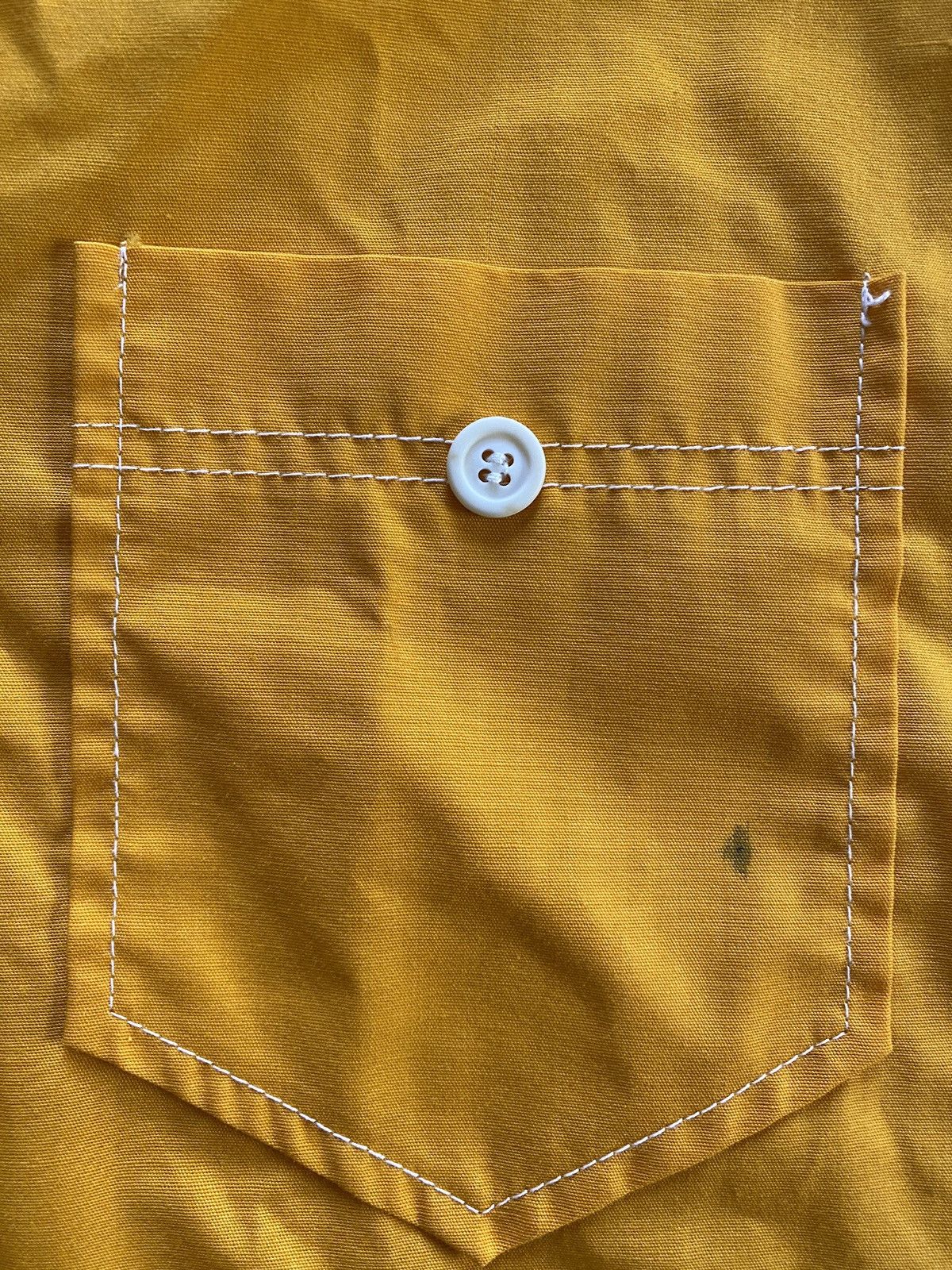 Jantzen Vintage 60’s Jantzen Mustard Mod Shirt Sleeve Button Up Size US XL / EU 56 / 4 - 4 Thumbnail