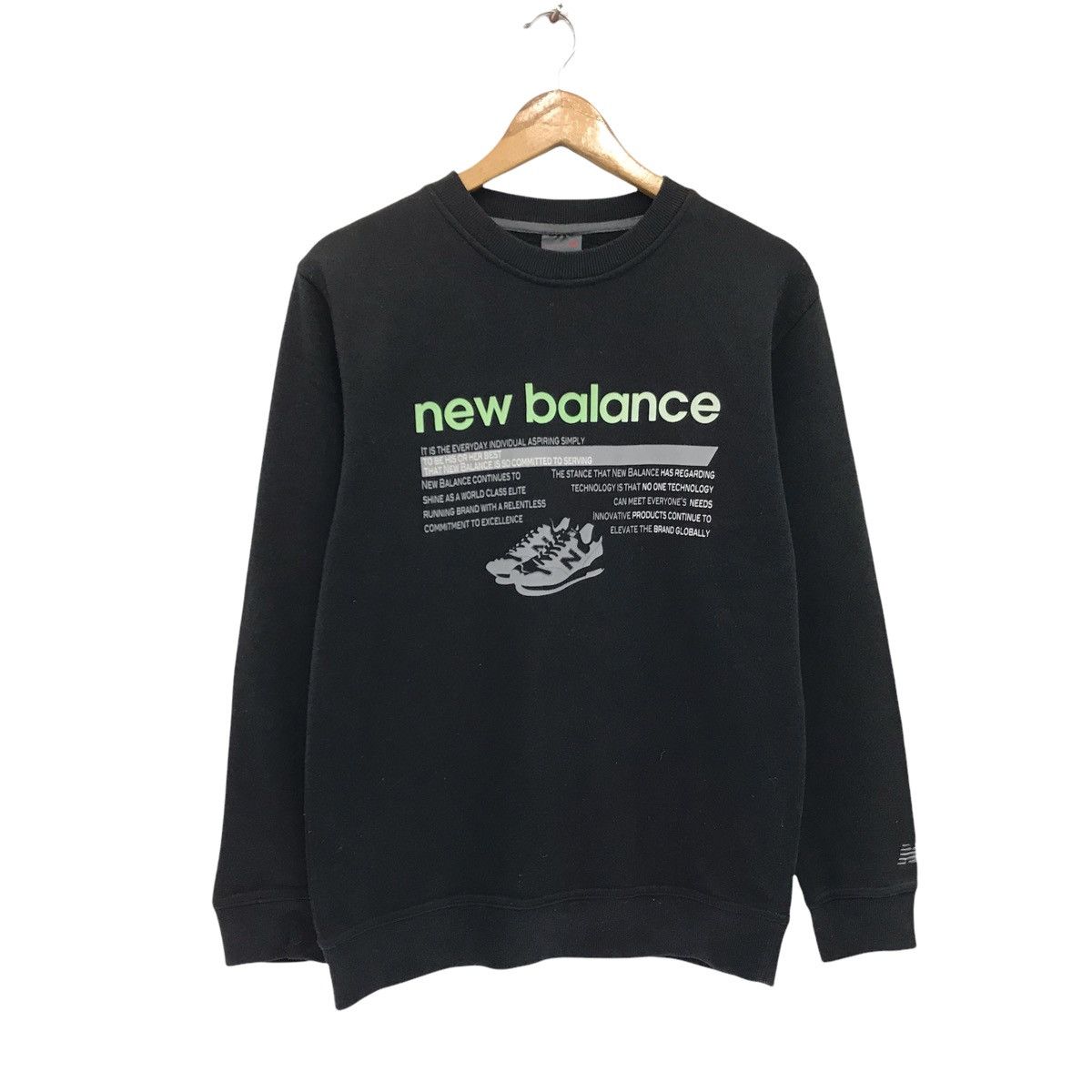 Japanese Brand × New Balance × Vintage Vintage New Balance Big Logo Sweatshirt Size US M / EU 48-50 / 2 - 1 Thumbnail