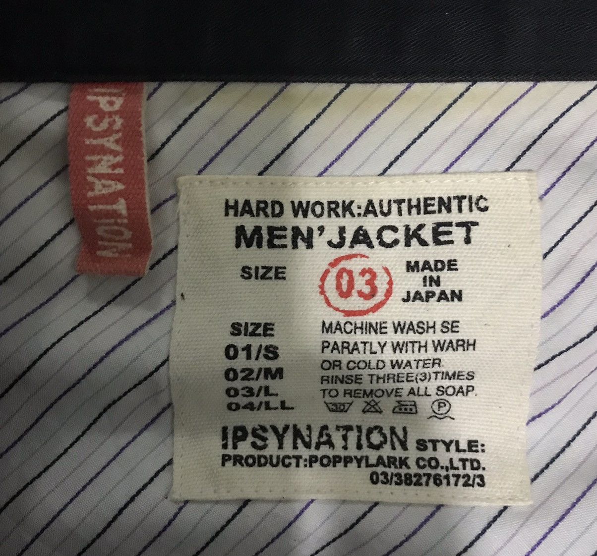 Japanese Brand × Vintage VINTAGE JAPANESE BRAND IPSYNATION JACKET Size US M / EU 48-50 / 2 - 13 Thumbnail