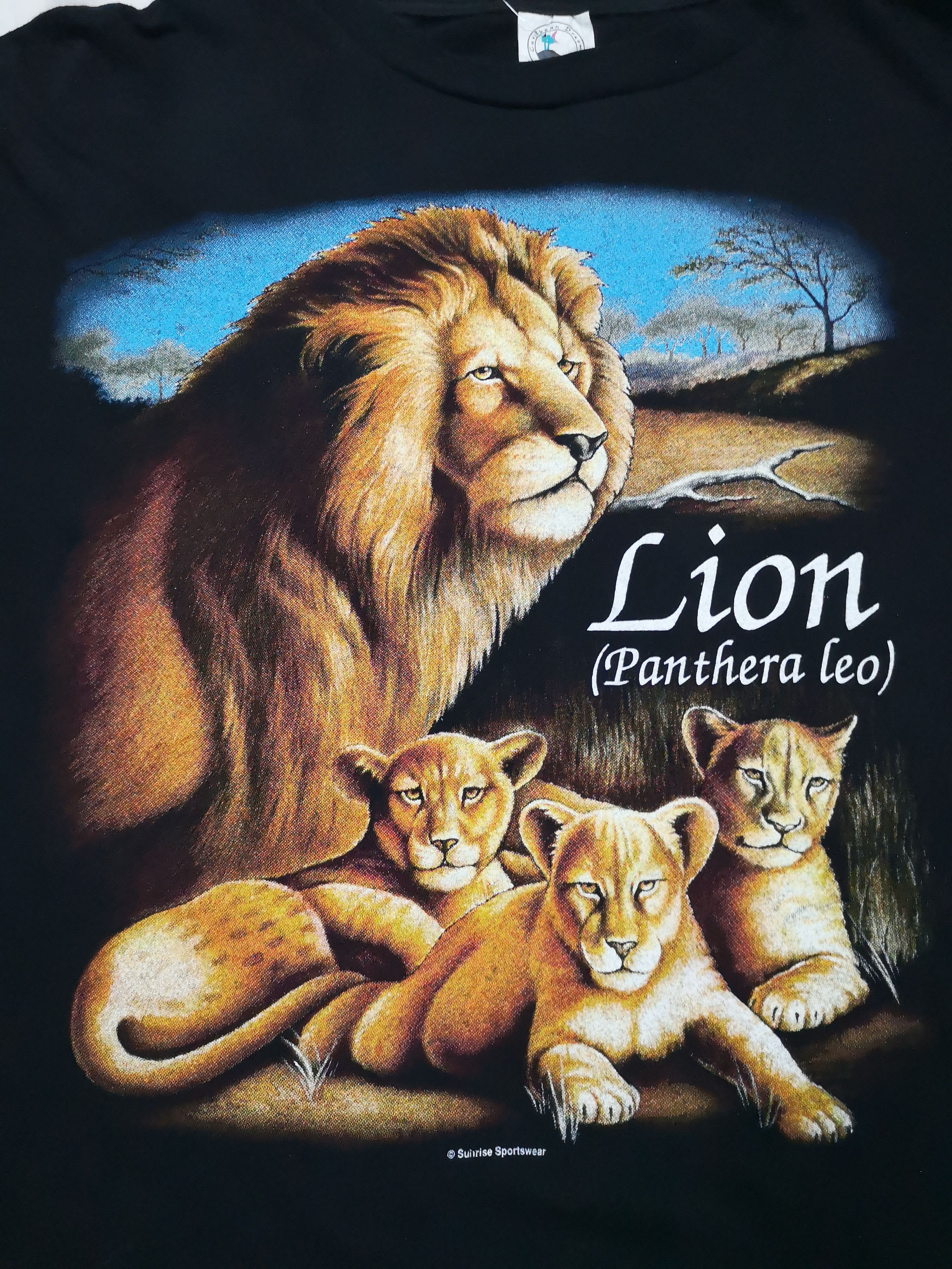 Vintage 🔥 Vintage Lion /Panthera Leo Tee Size US XXL / EU 58 / 5 - 2 Thumbnail