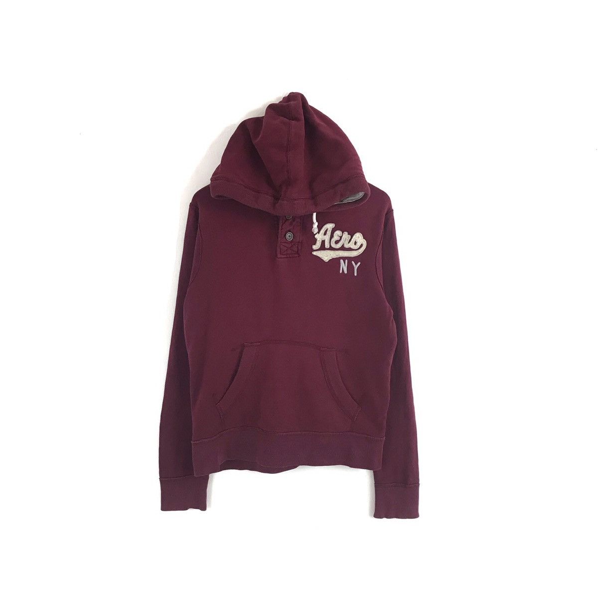 Aeropostale Aeropostale NY Hoodie Small Size Maroon Colour Sweatshirt Size US S / EU 44-46 / 1 - 1 Thumbnail