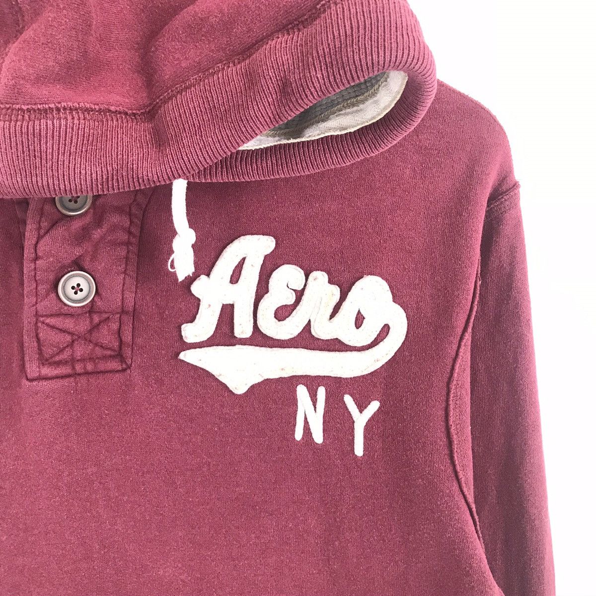 Aeropostale Aeropostale NY Hoodie Small Size Maroon Colour Sweatshirt Size US S / EU 44-46 / 1 - 2 Thumbnail