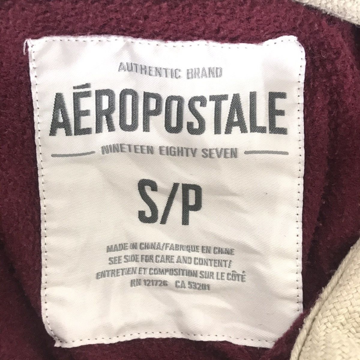 Aeropostale Aeropostale NY Hoodie Small Size Maroon Colour Sweatshirt Size US S / EU 44-46 / 1 - 4 Thumbnail