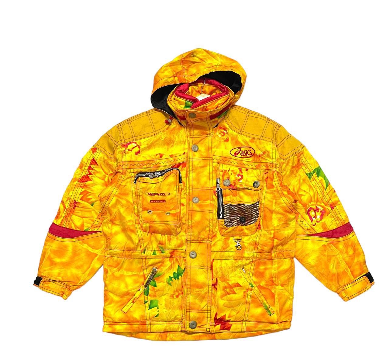 image of Vintage Team Asics Super Ski Performance Gear Jacket in Sun Orange, Men's (Size Large)