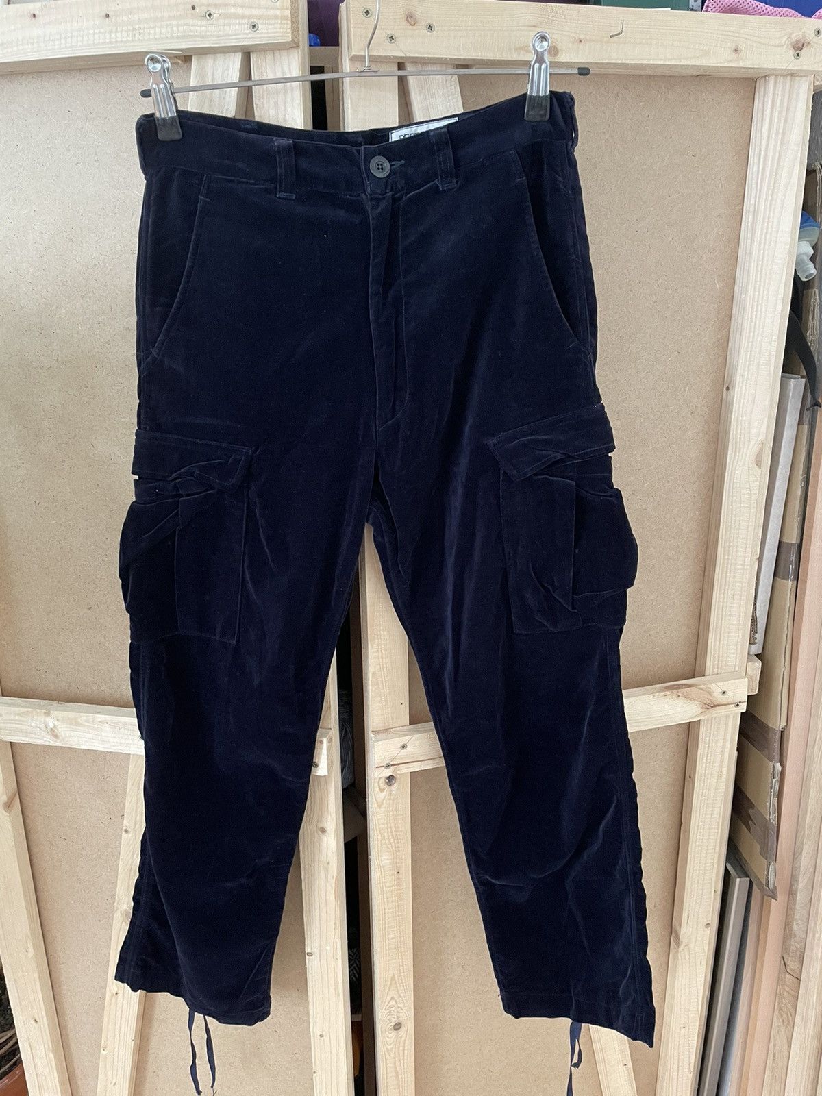 Needles ‘90s Navy Nepenthes NY BDU Velvet Cargo Pants Size US 32 / EU 48 - 1 Thumbnail