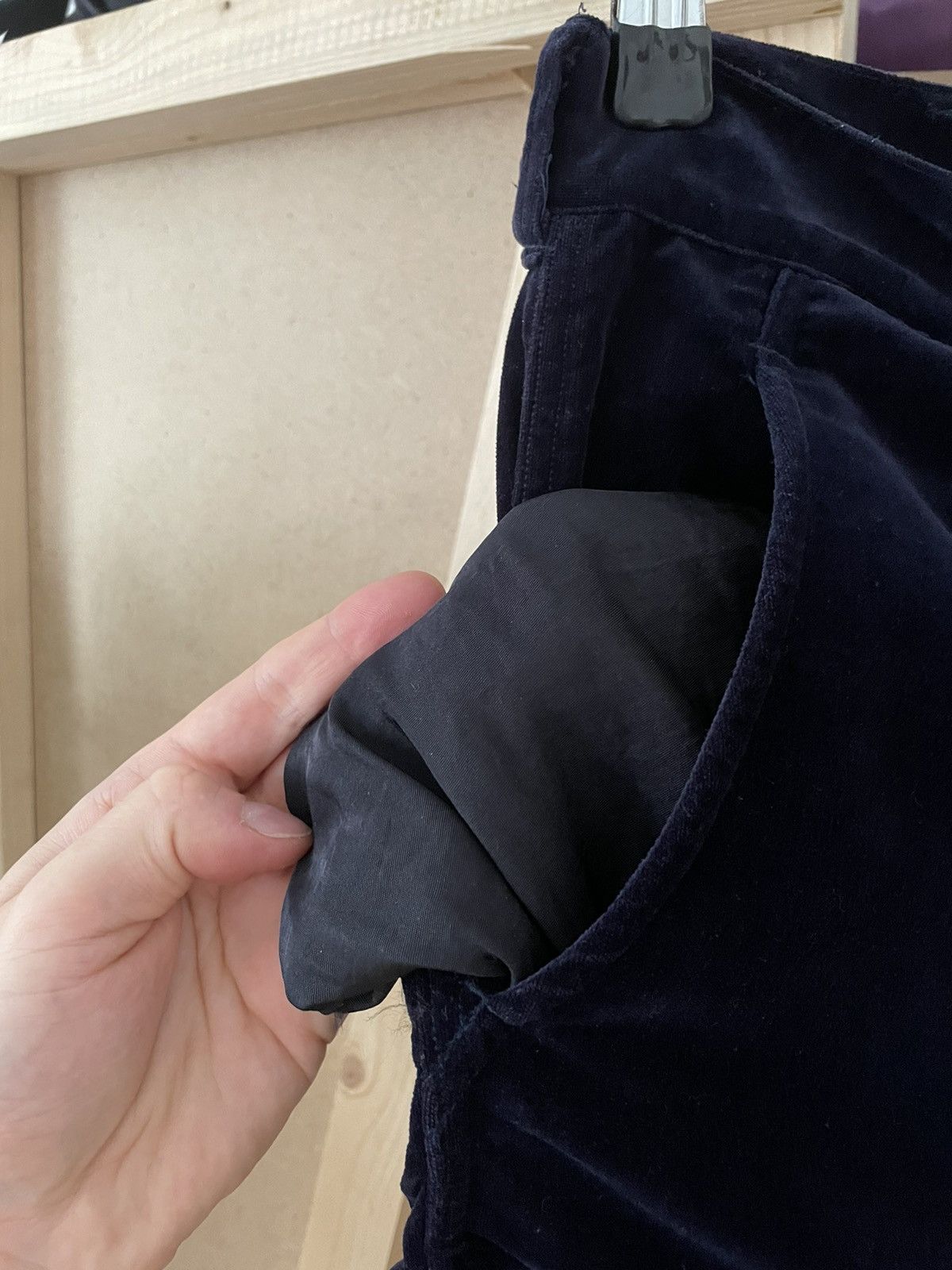 Needles ‘90s Navy Nepenthes NY BDU Velvet Cargo Pants Size US 32 / EU 48 - 16 Thumbnail
