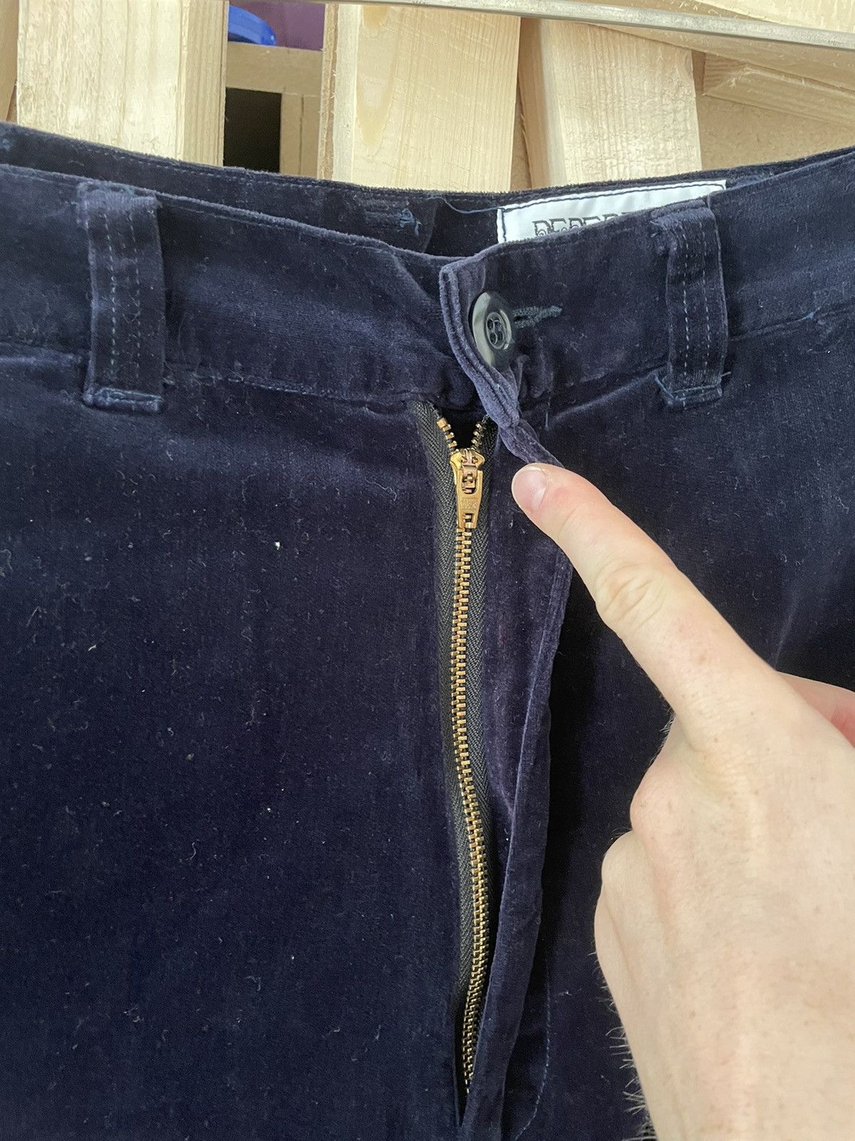 Needles ‘90s Navy Nepenthes NY BDU Velvet Cargo Pants Size US 32 / EU 48 - 4 Thumbnail