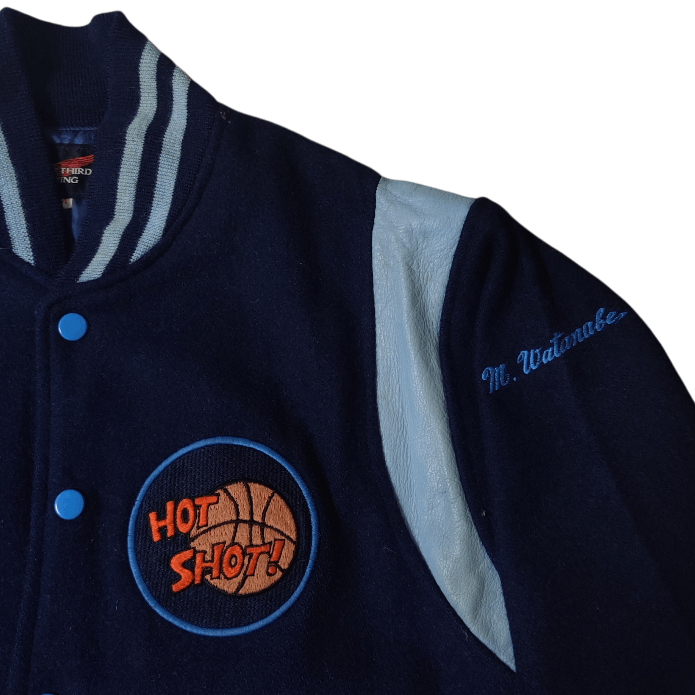 Japanese Brand Vintage Japanese Brand The Third Wing Wool Varsity Jacket Size US M / EU 48-50 / 2 - 3 Thumbnail