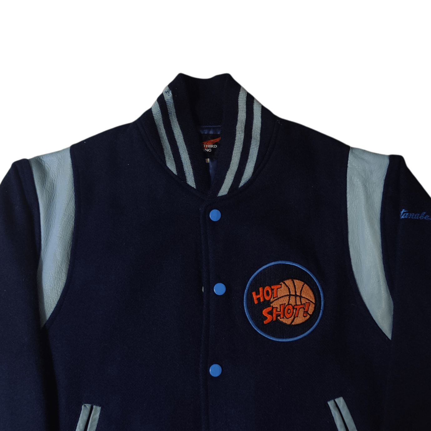 Japanese Brand Vintage Japanese Brand The Third Wing Wool Varsity Jacket Size US M / EU 48-50 / 2 - 2 Thumbnail
