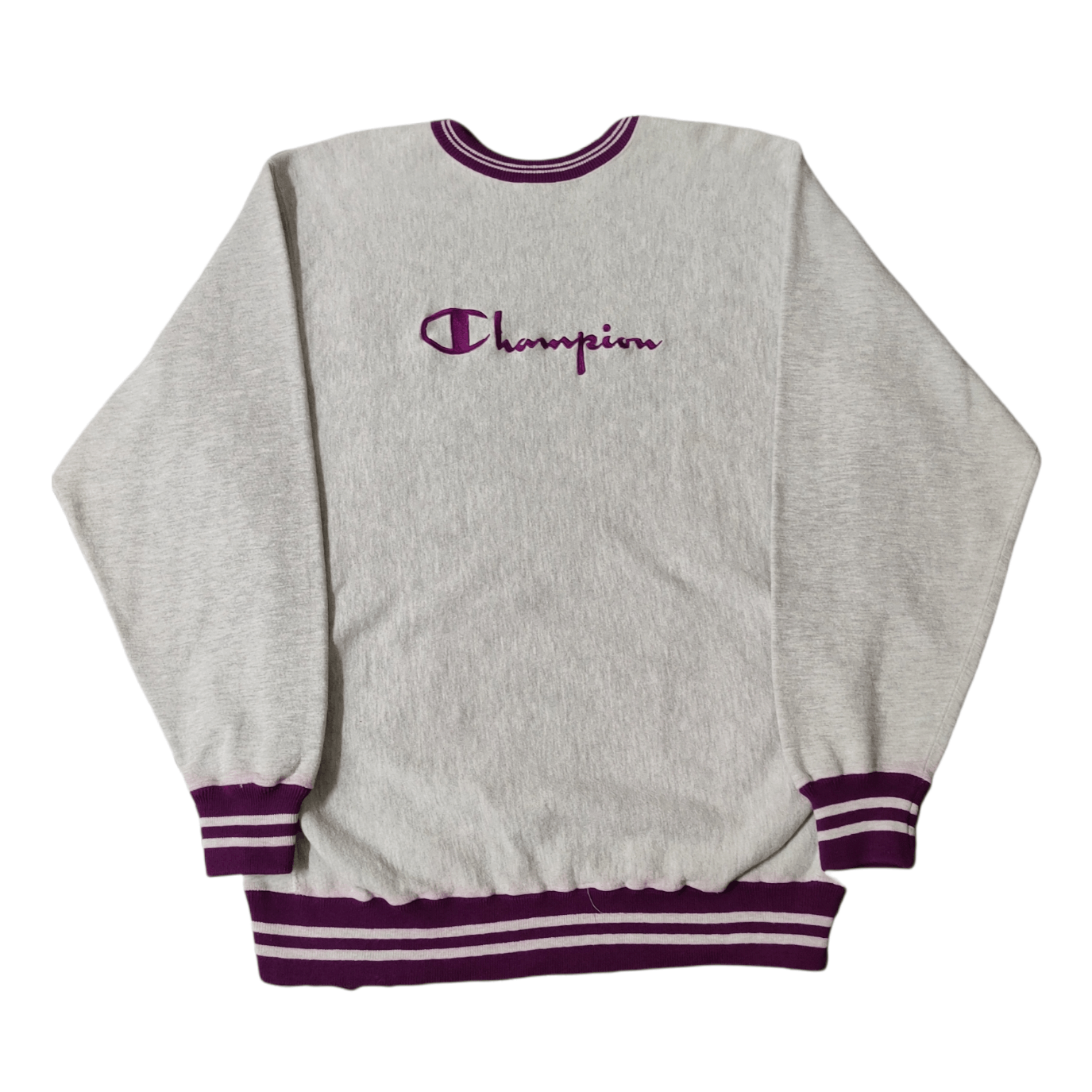 image of Vintage 90's Champion Reserve Weave Sweatshirt Embroidery in Grey, Men's (Size 2XL)