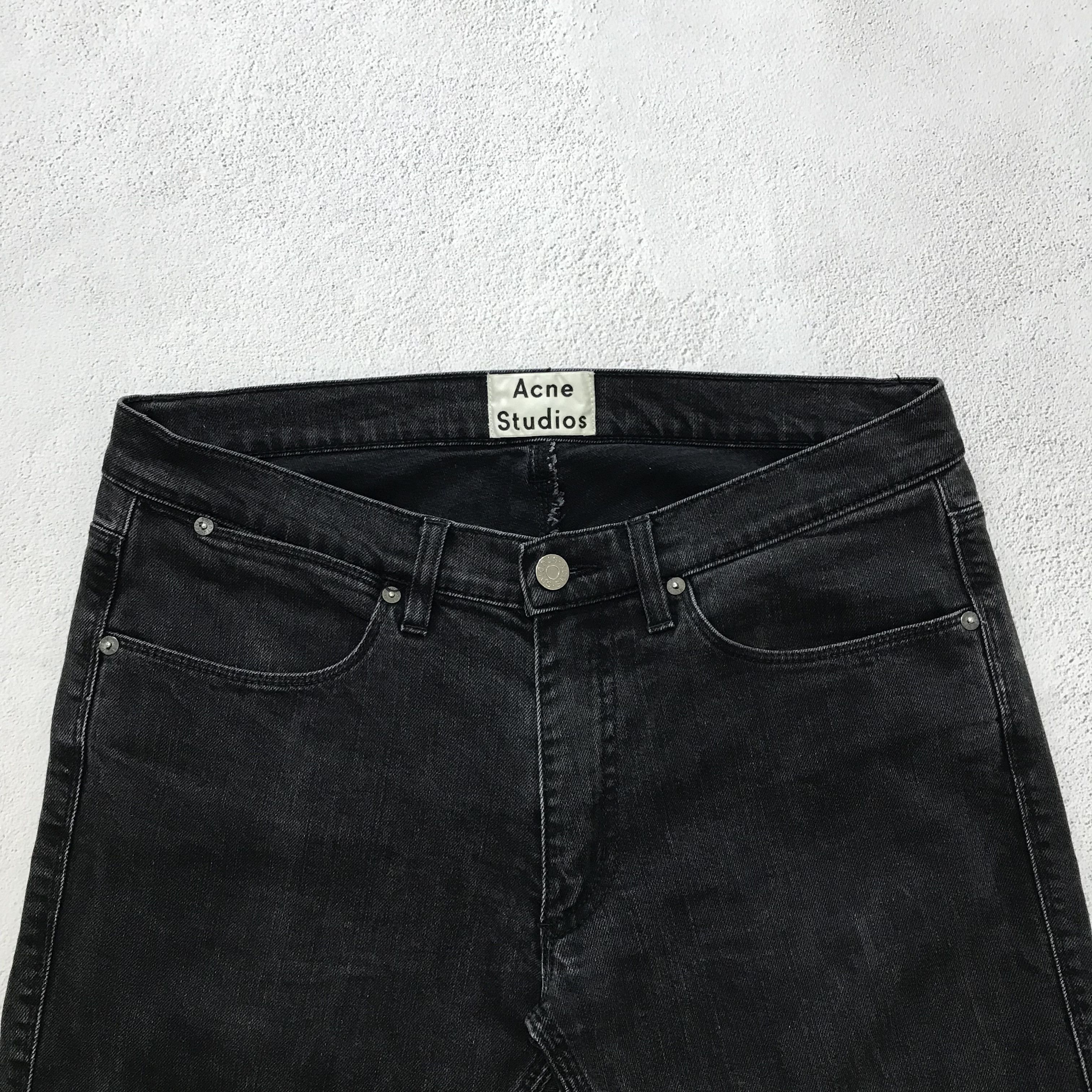 Acne Studios ACNE STUDIOS Max Used Cash Jeans Denim Black Pants KanyeWest Size US 31 - 4 Thumbnail