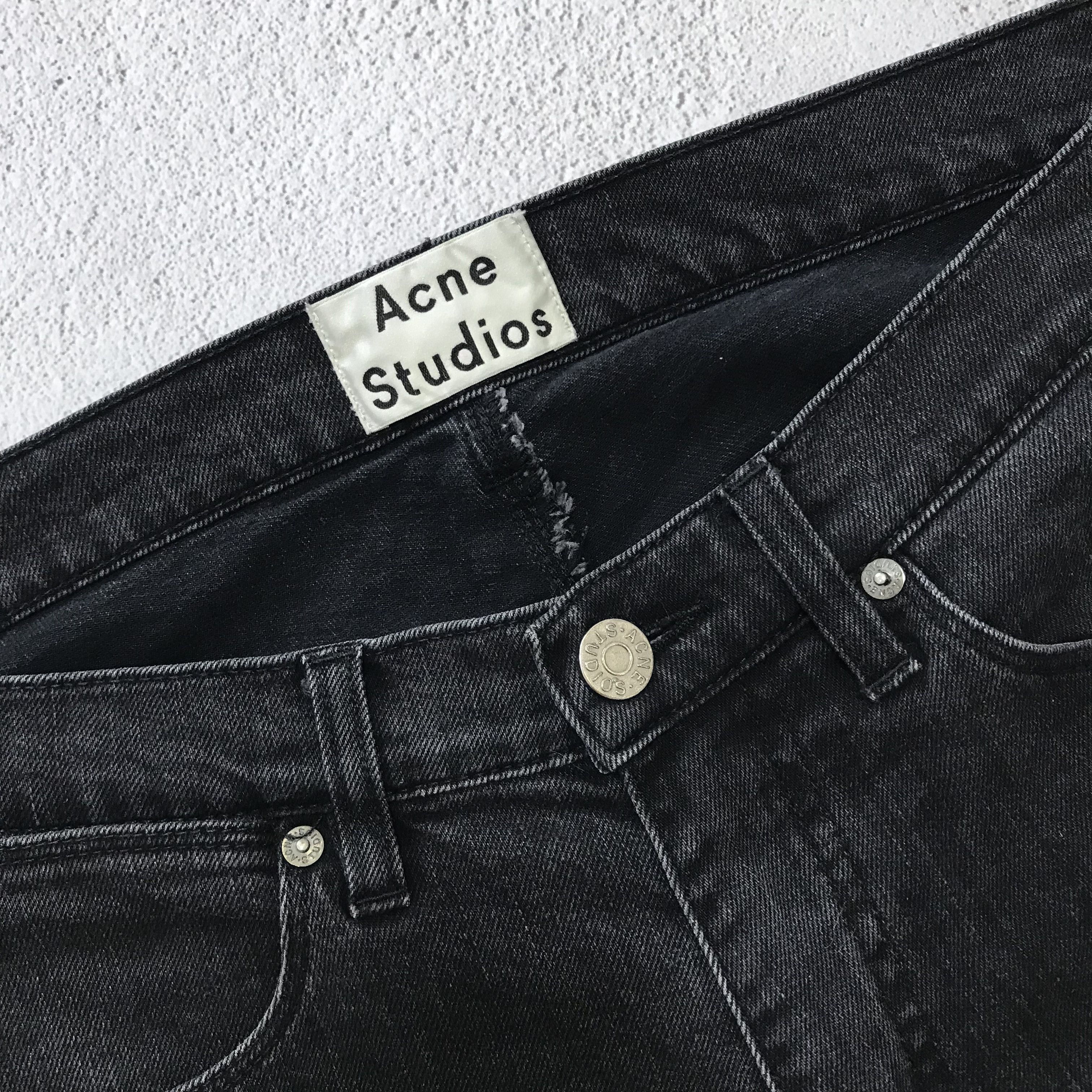Acne Studios ACNE STUDIOS Max Used Cash Jeans Denim Black Pants KanyeWest Size US 31 - 5 Thumbnail