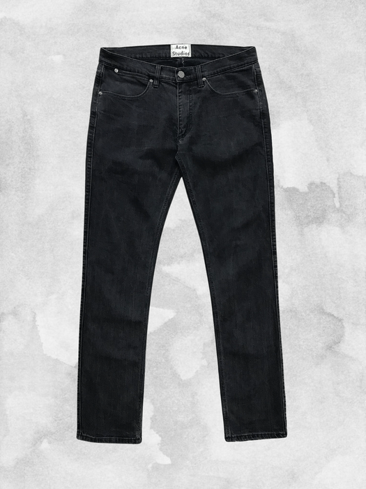 Acne Studios ACNE STUDIOS Max Used Cash Jeans Denim Black Pants ...