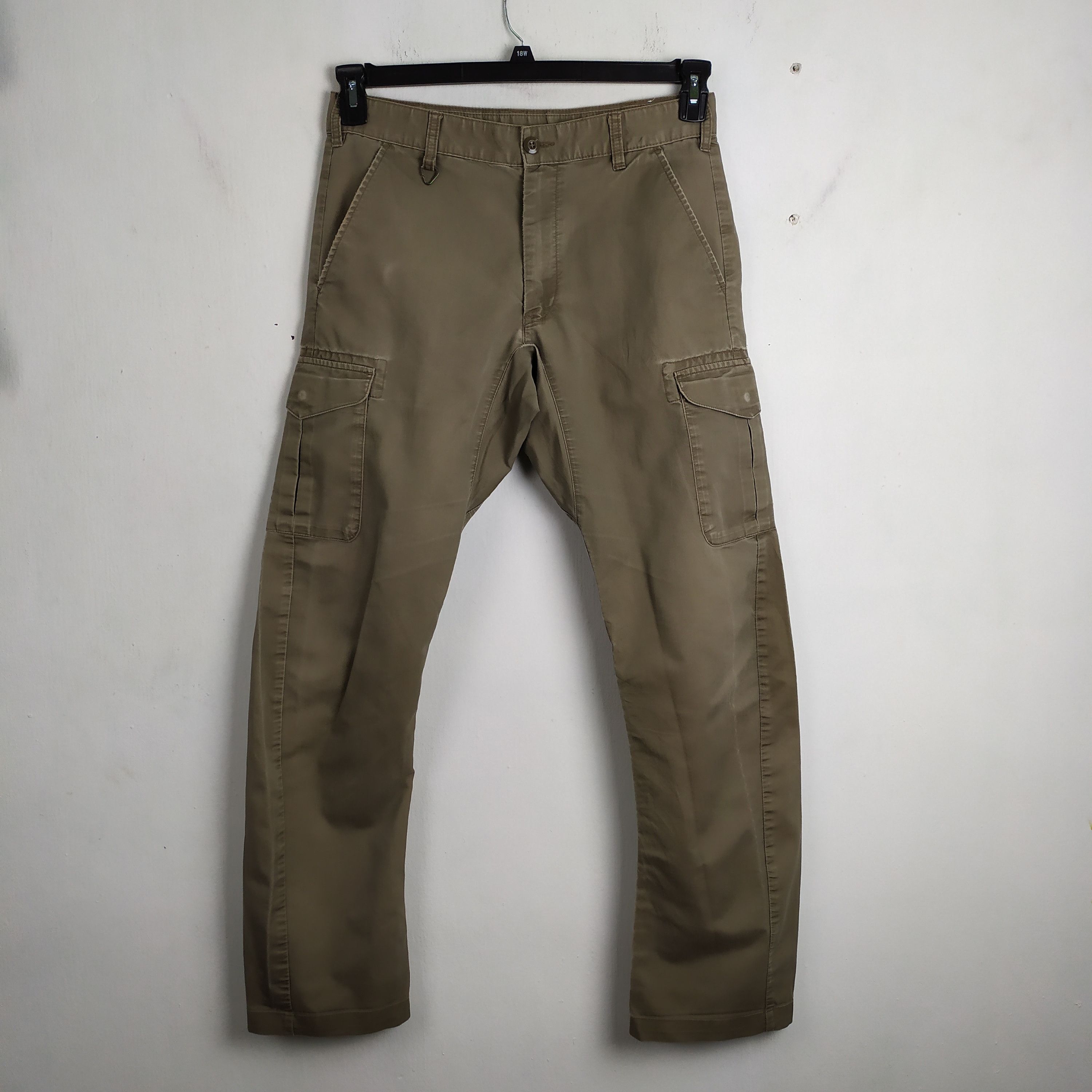 image of Vintage Japanese Faded Cargo Pants/tactical Pants in Faded Brown, Men's (Size 32)